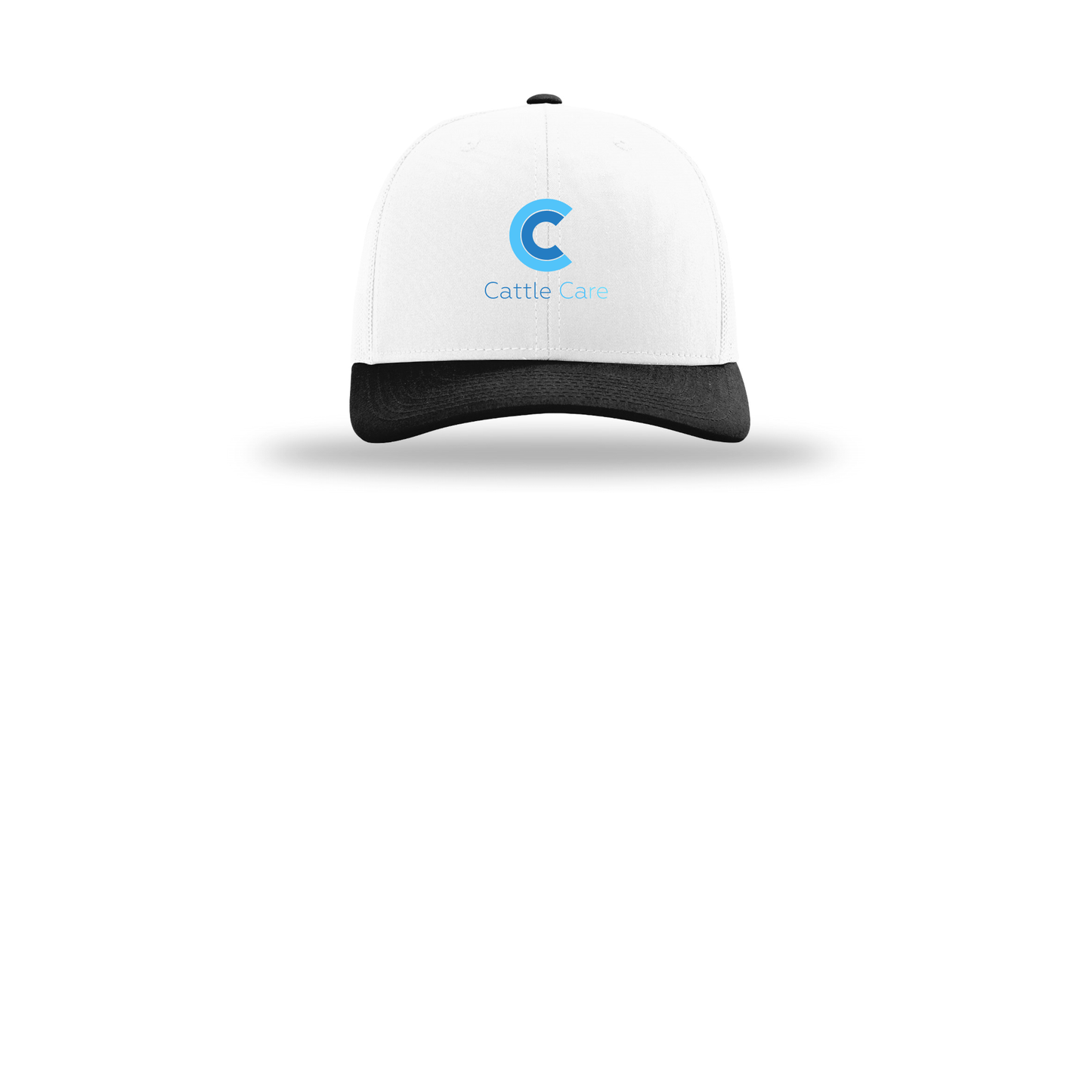 cattle-care-richardson-trucker-cap-embroidery-capfront-R112-whitewhiteblack-flat-front