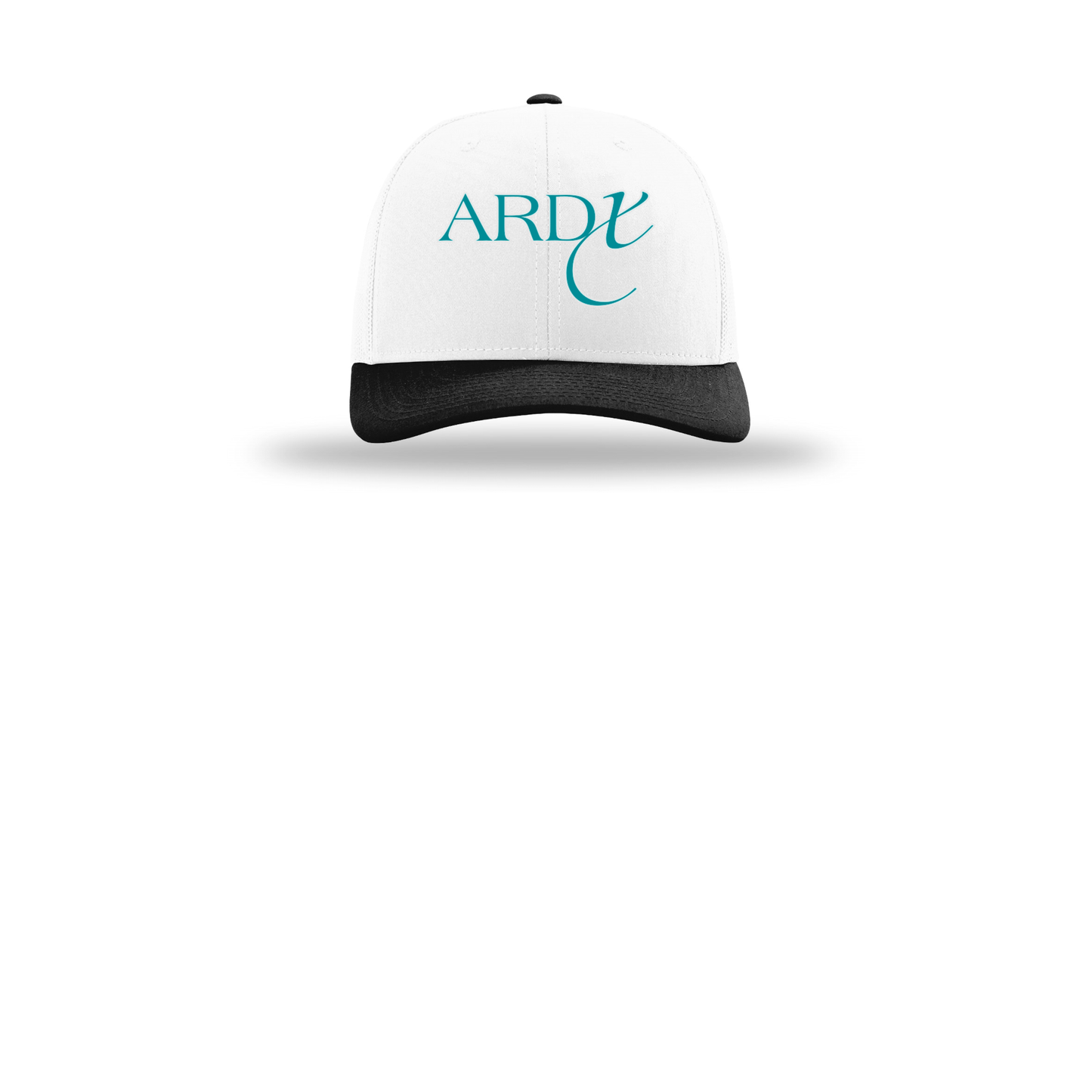 ardx-richardson-trucker-cap-embroidery-capfront-R112-whitewhiteblack-flat-front