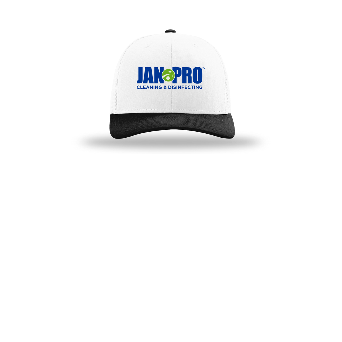 jan-pro-richardson-trucker-cap-embroidery-capfront-R112-whitewhiteblack-flat-front