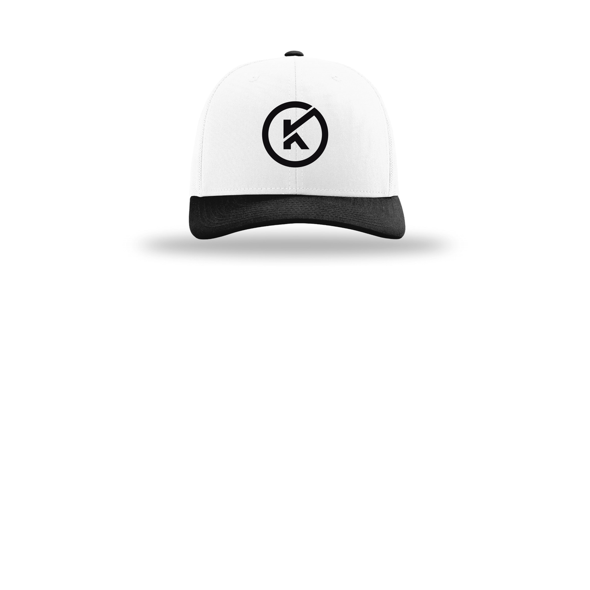 kitmanlabs-richardson-trucker-cap-embroidery-capfront-R112-whitewhiteblack-flat-front