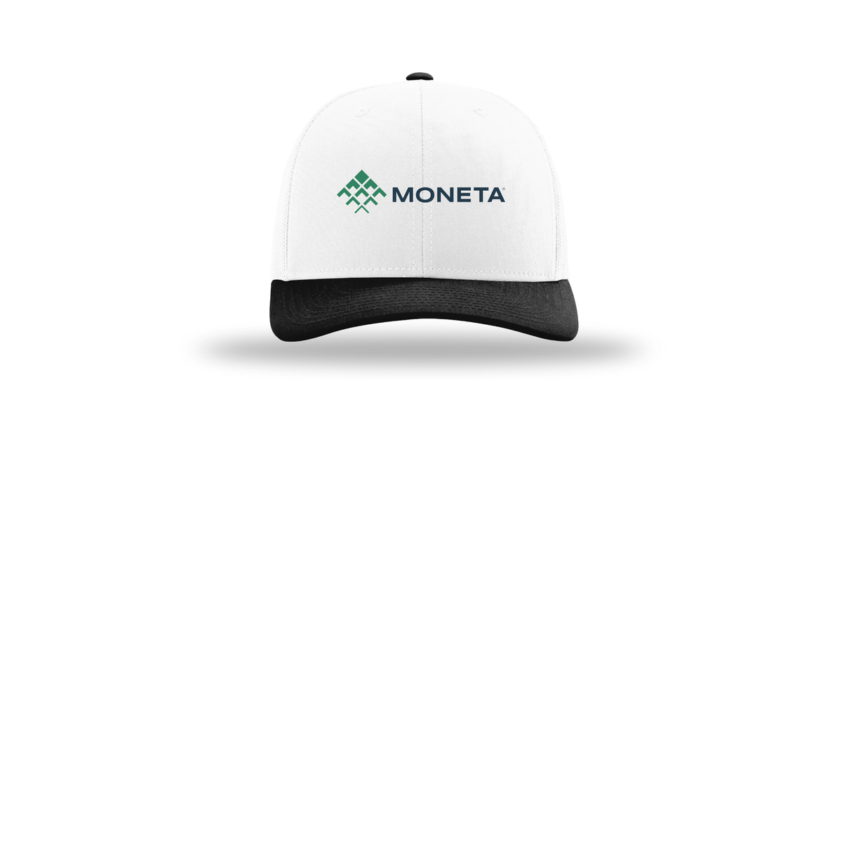 monetagroup-richardson-trucker-cap-embroidery-capfront-R112-whitewhiteblack-flat-front