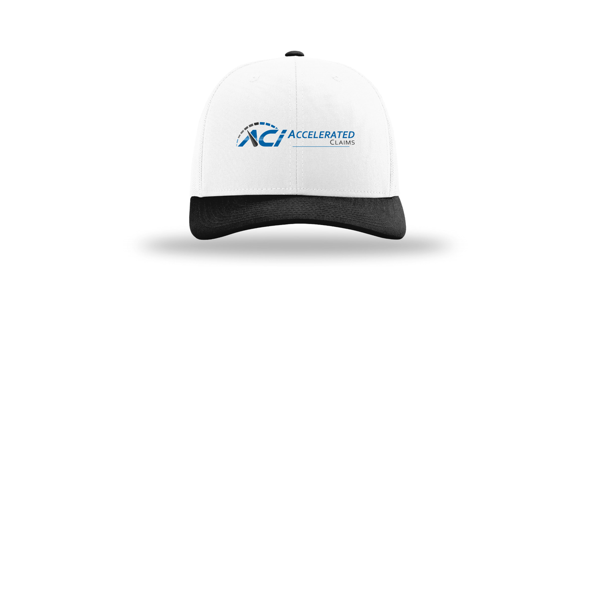 accelclaims-richardson-trucker-cap-embroidery-capfront-R112-whitewhiteblack-flat-front
