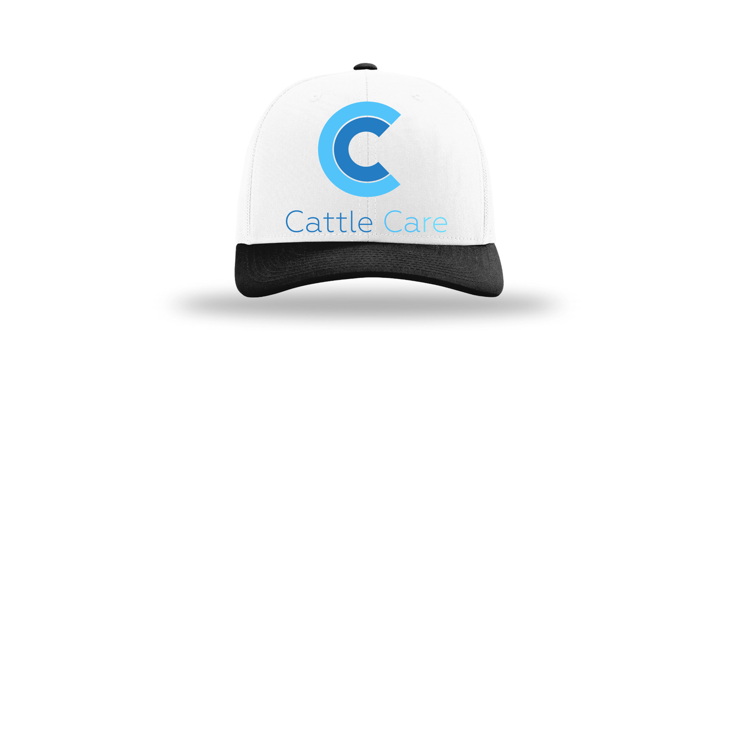 cattle-care-richardson-trucker-cap-embroidery-capfront-R112-whitewhiteblack-flat-front