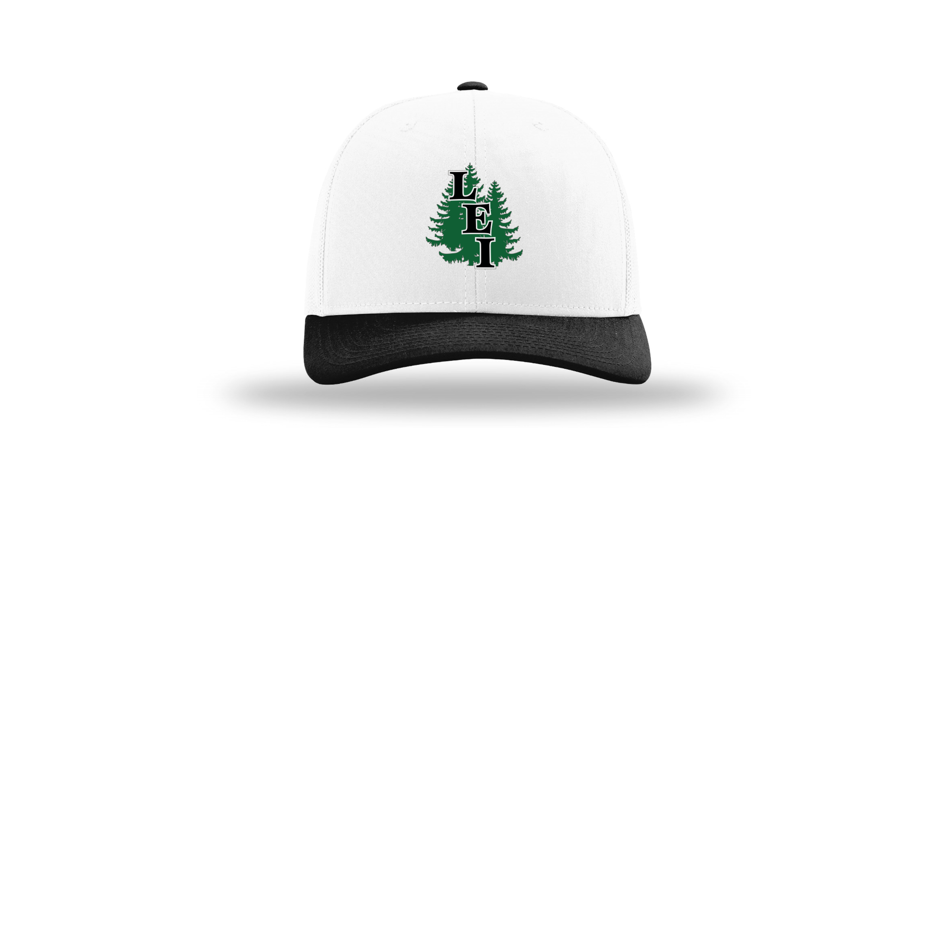 leisite-richardson-trucker-cap-embroidery-capfront-R112-whitewhiteblack-flat-front