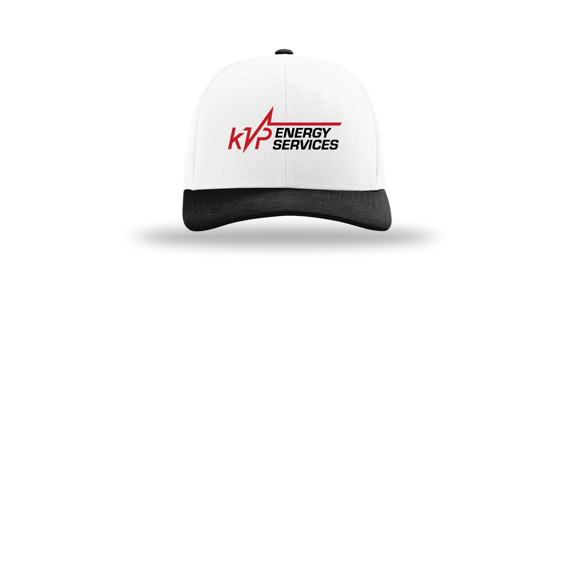 kvpenergy-richardson-trucker-cap-embroidery-capfront-R112-whitewhiteblack-flat-front