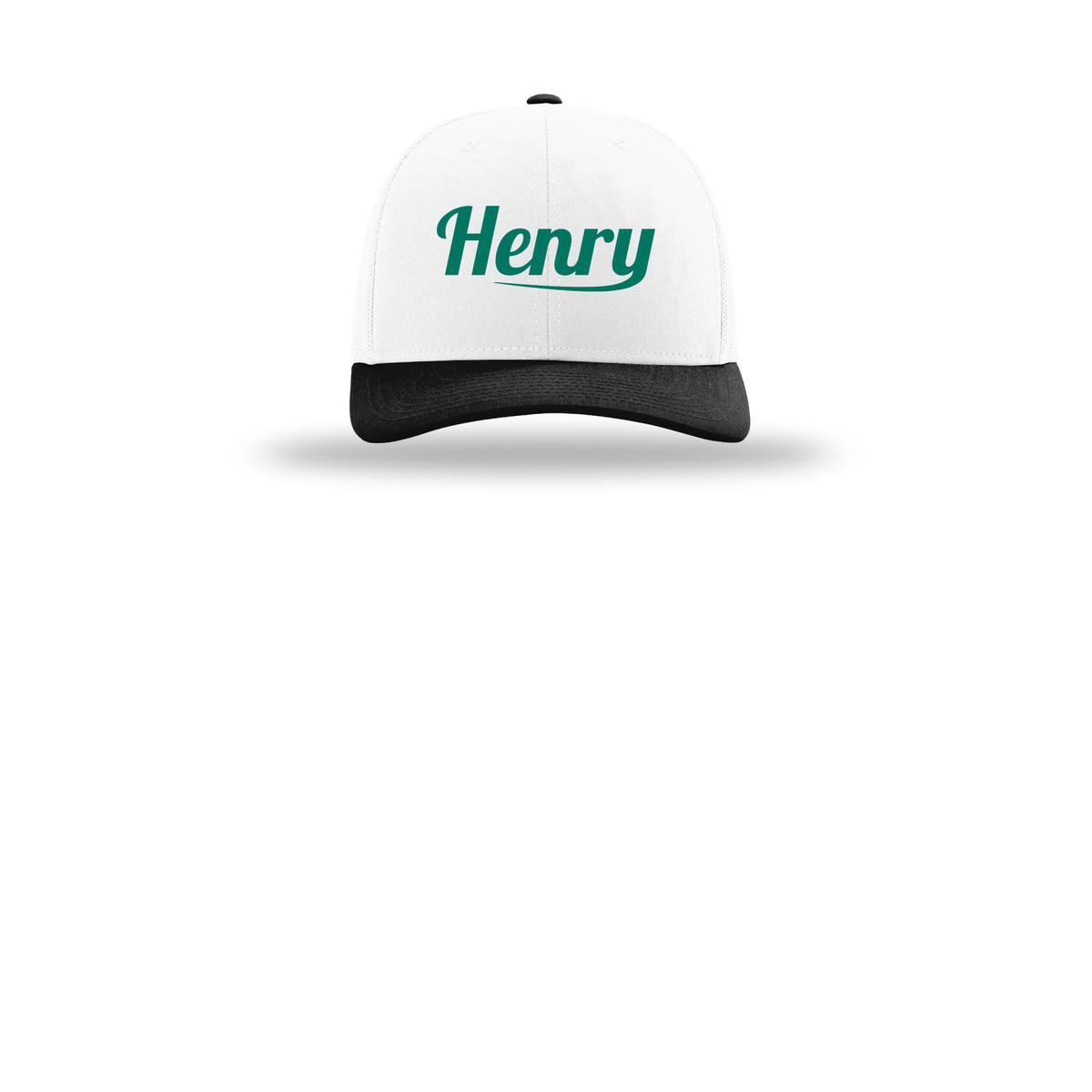 henrymeds-richardson-trucker-cap-embroidery-capfront-R112-whitewhiteblack-flat-front