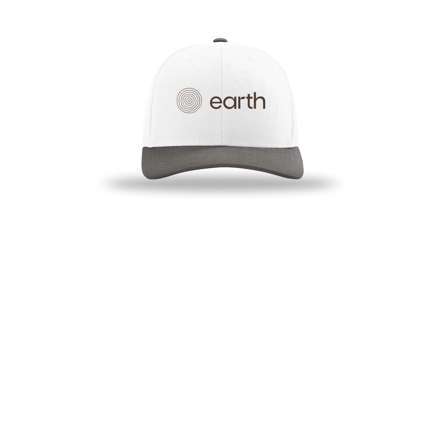 earthfuneral-richardson-trucker-cap-embroidery-capfront-R112-whitewhitecharcoal-flat-front