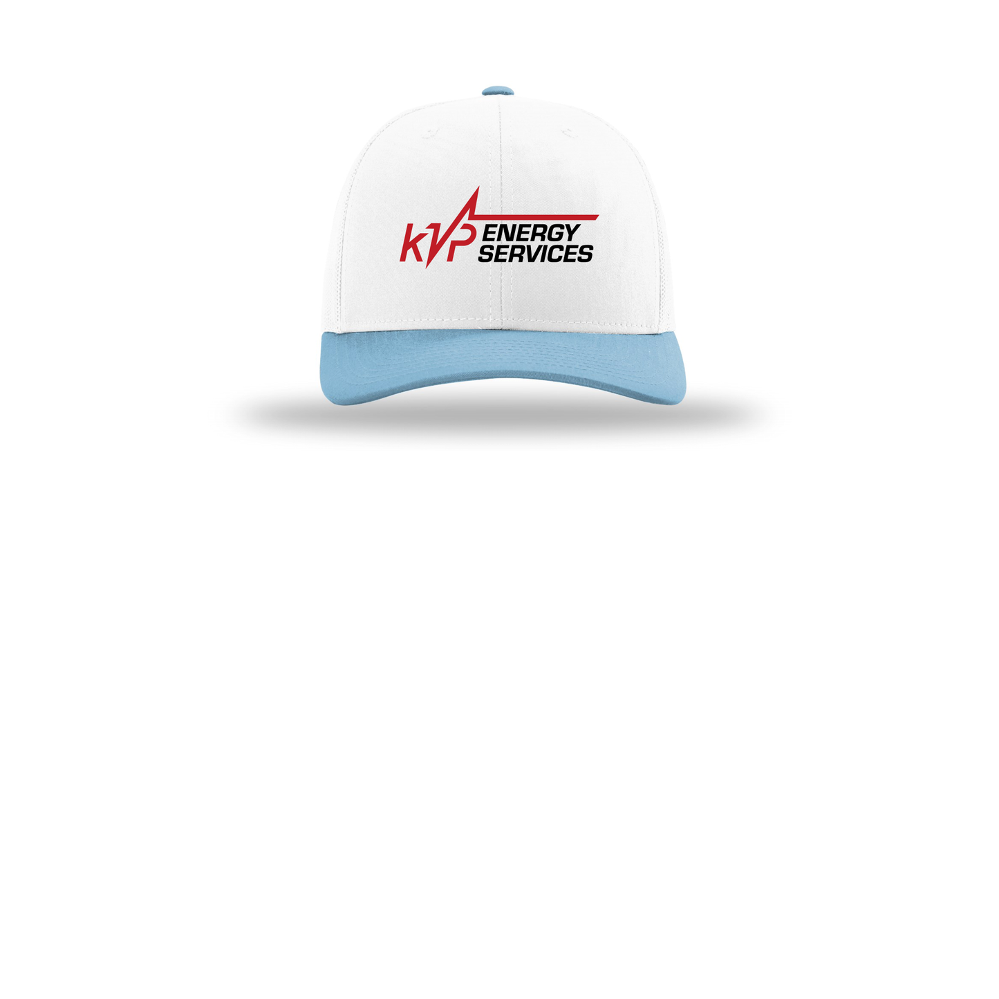 kvpenergy-richardson-trucker-cap-embroidery-capfront-R112-whitewhitecolumbiablue-flat-front