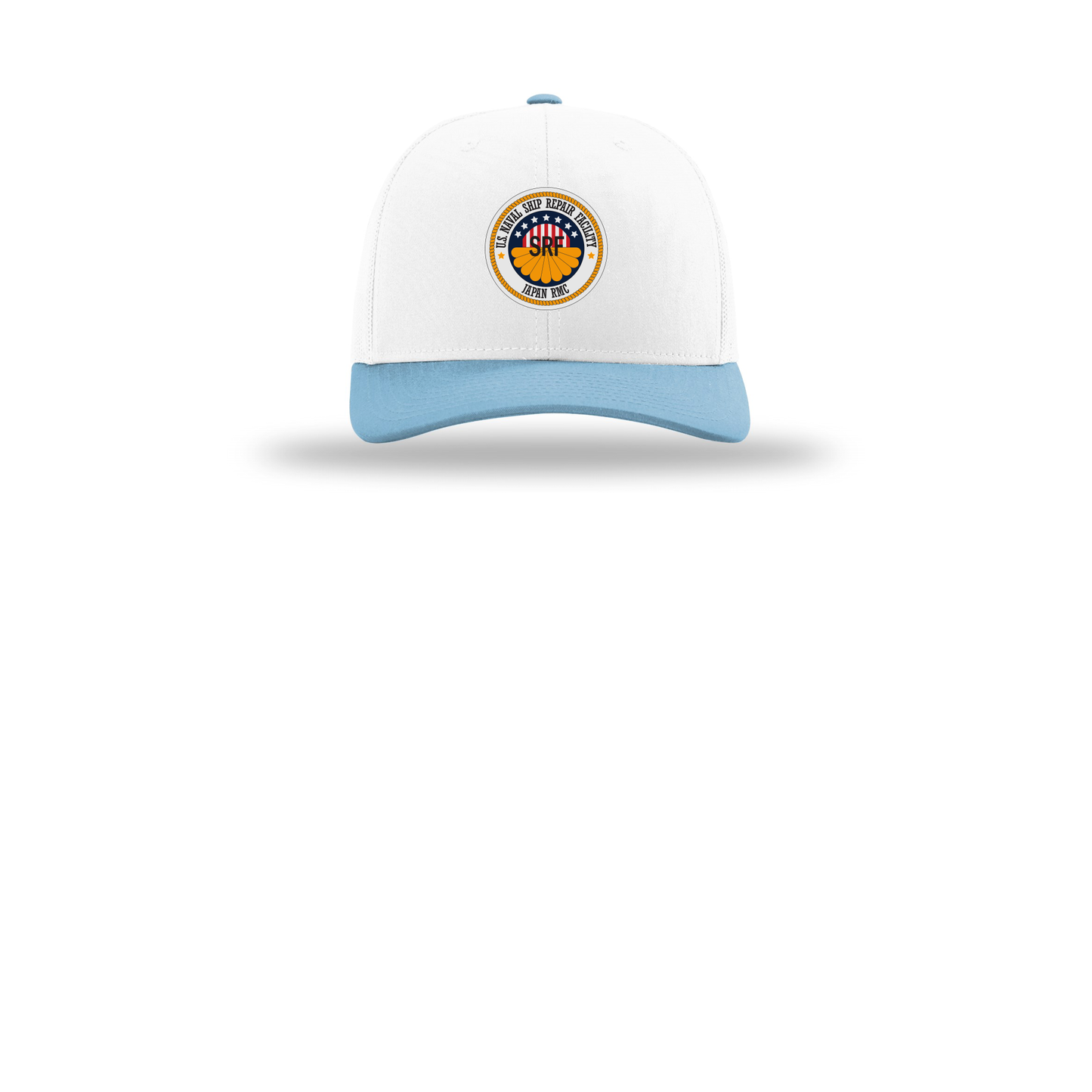 srf-jrmc-richardson-trucker-cap-embroidery-capfront-R112-whitewhitecolumbiablue-flat-front