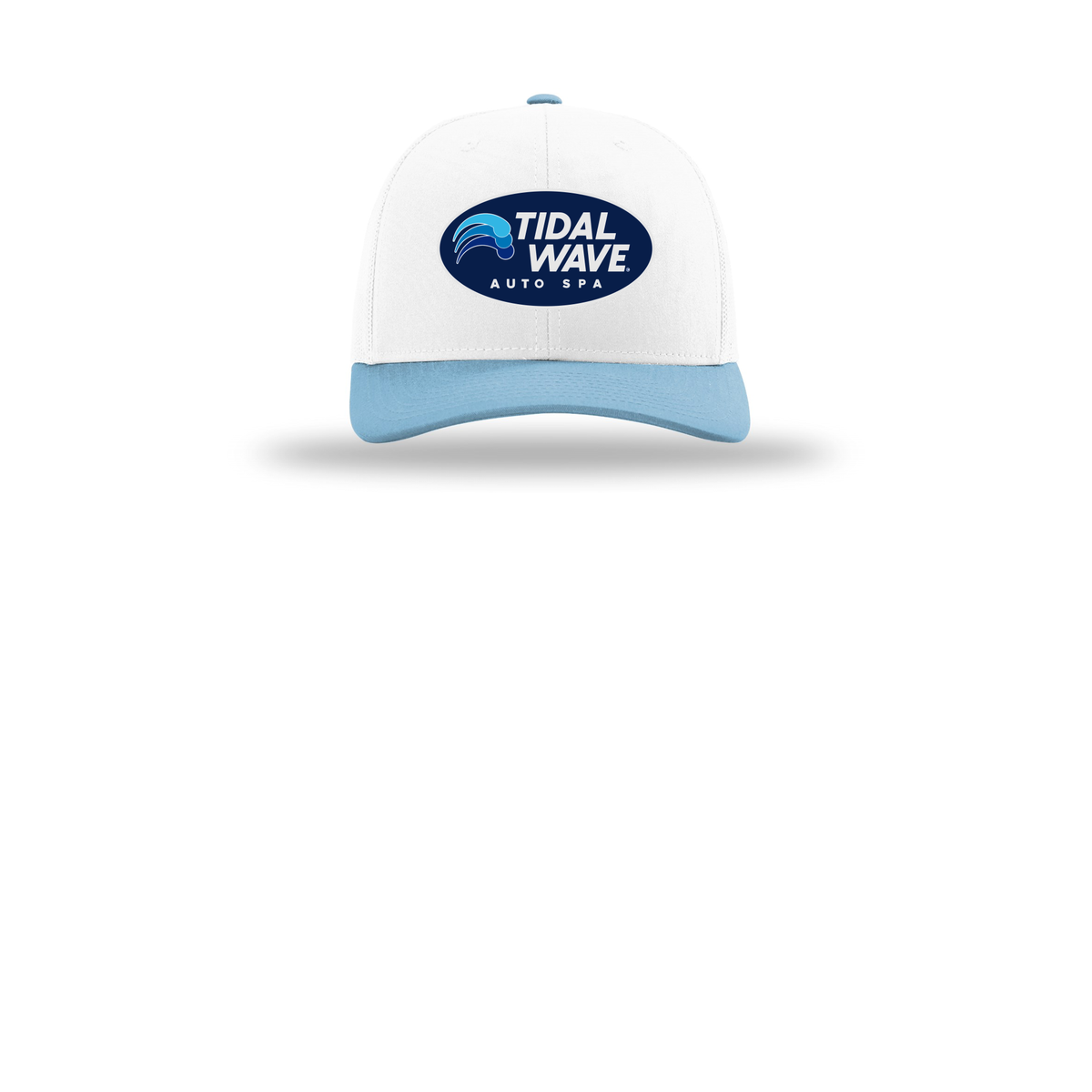 tidalwaveautospa-richardson-trucker-cap-embroidery-capfront-R112-whitewhitecolumbiablue-flat-front