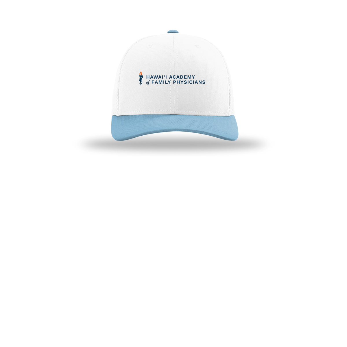 hafp-richardson-trucker-cap-embroidery-capfront-R112-whitewhitecolumbiablue-flat-front