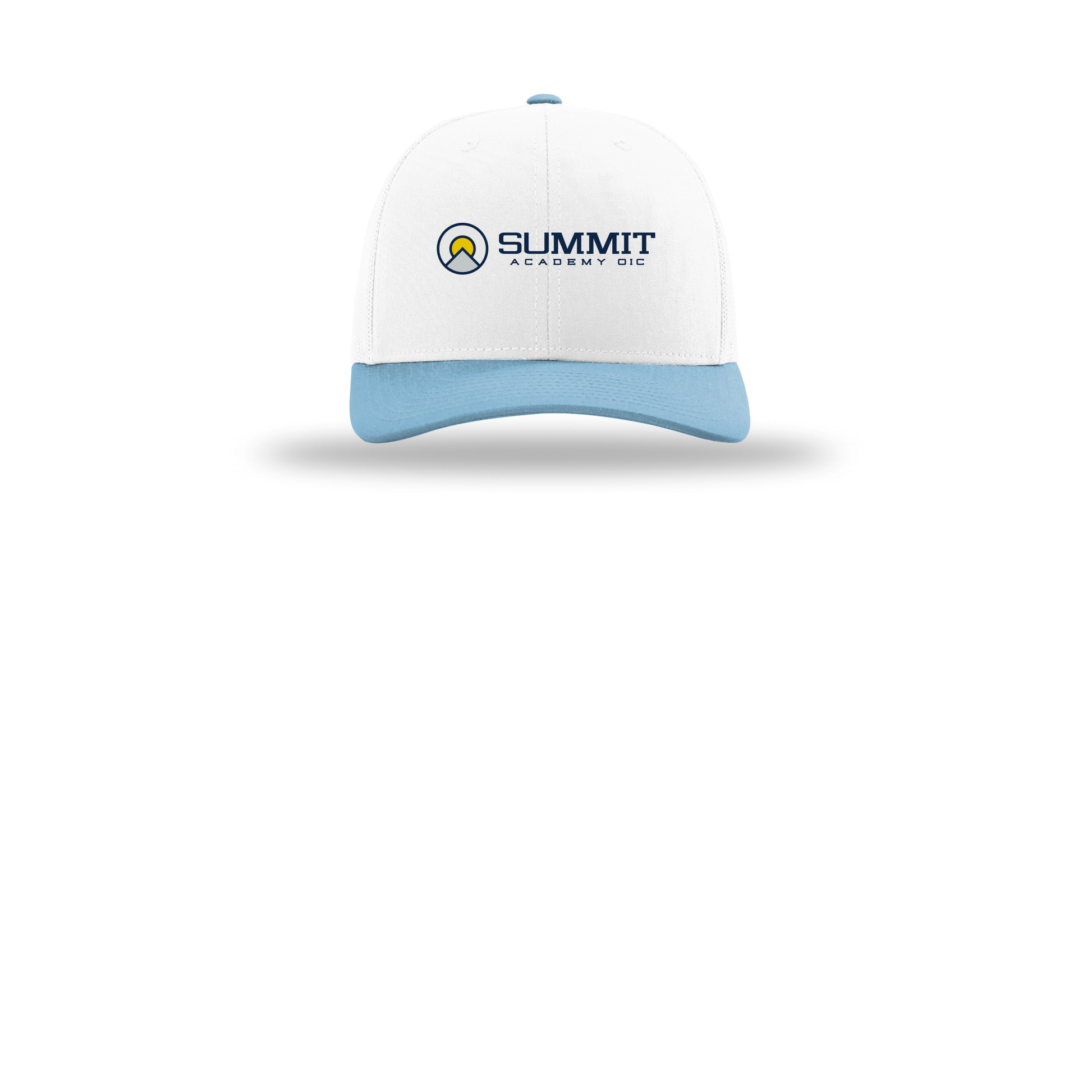 saoic-richardson-trucker-cap-embroidery-capfront-R112-whitewhitecolumbiablue-flat-front