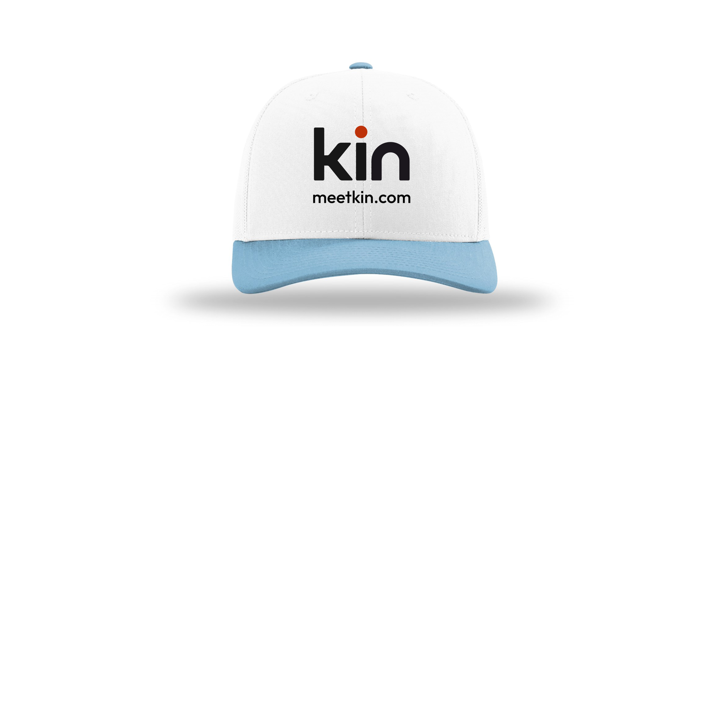 kin-richardson-trucker-cap-embroidery-capfront-R112-whitewhitecolumbiablue-flat-front