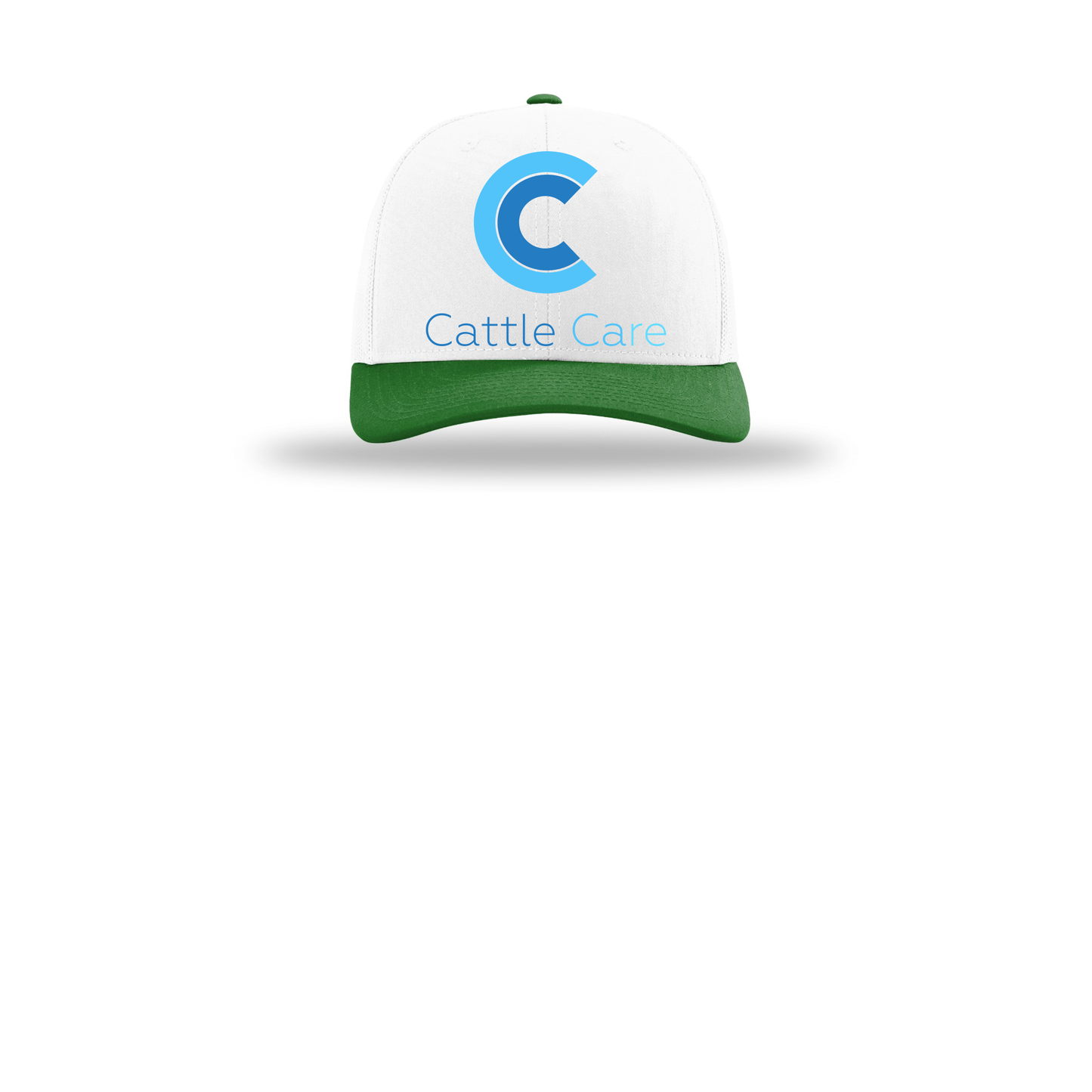 cattle-care-richardson-trucker-cap-embroidery-capfront-R112-whitewhitekelly-flat-front