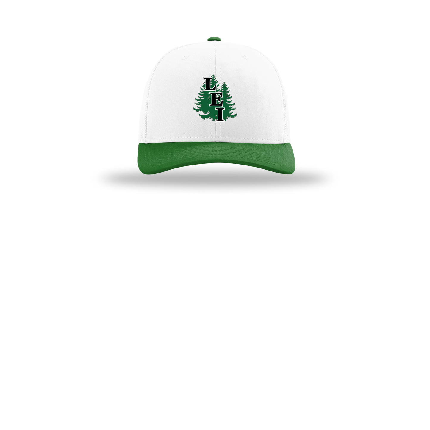 leisite-richardson-trucker-cap-embroidery-capfront-R112-whitewhitekelly-flat-front