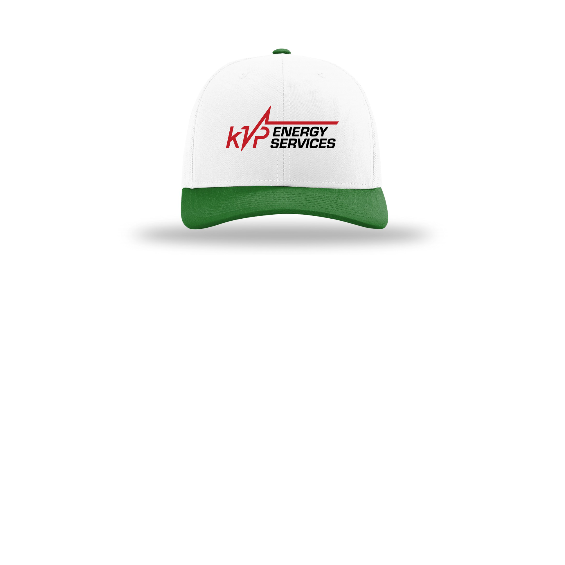 kvpenergy-richardson-trucker-cap-embroidery-capfront-R112-whitewhitekelly-flat-front