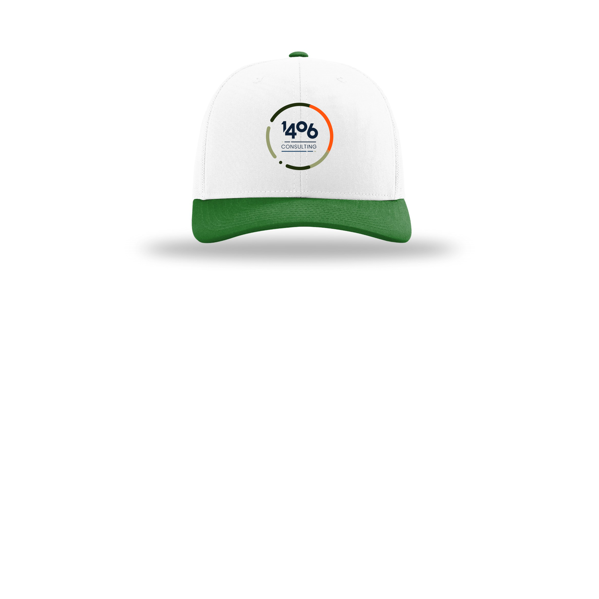 1406consulting-richardson-trucker-cap-embroidery-capfront-R112-whitewhitekelly-flat-front