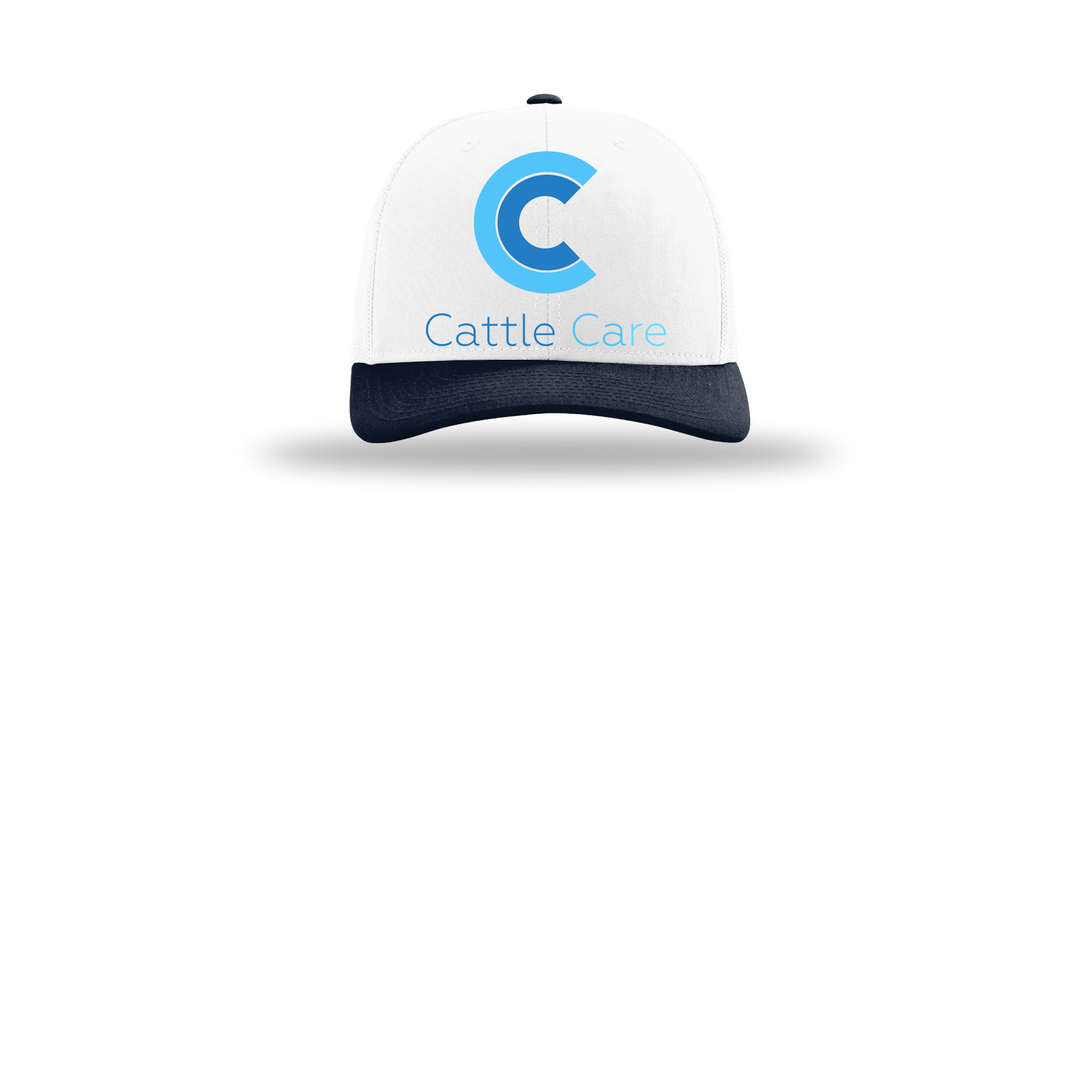 cattle-care-richardson-trucker-cap-embroidery-capfront-R112-whitewhitenavy-flat-front