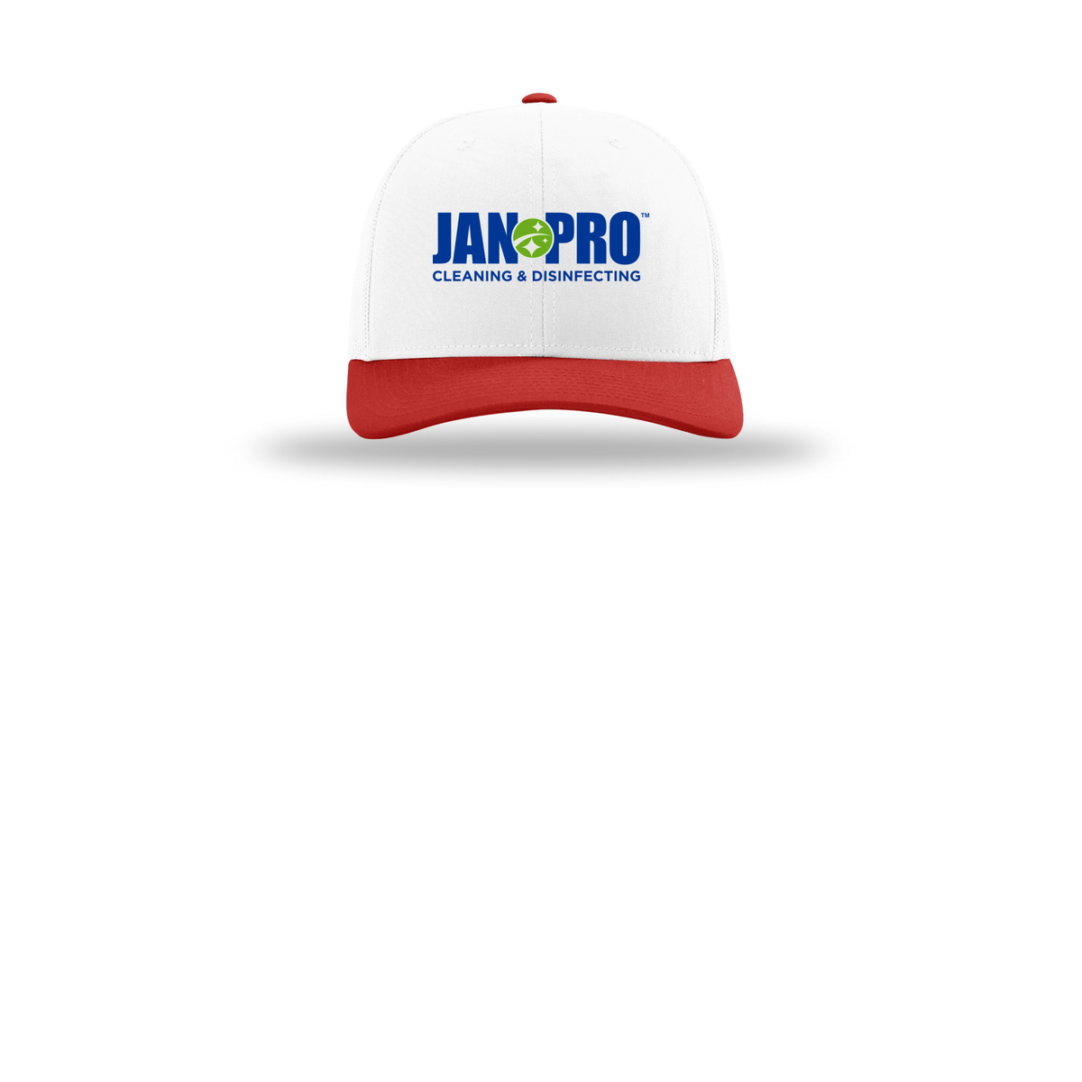 jan-pro-richardson-trucker-cap-embroidery-capfront-R112-whitewhitered-flat-front