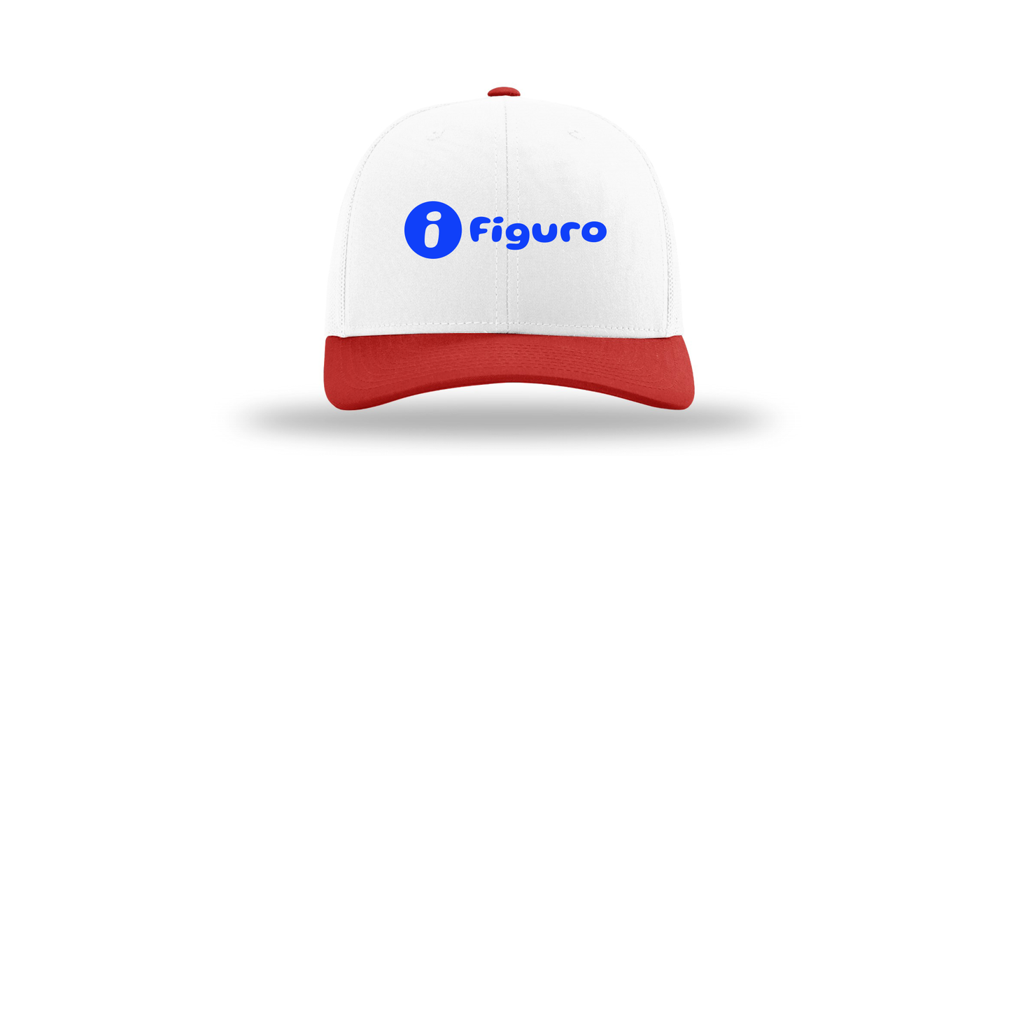 getfiguro-richardson-trucker-cap-embroidery-capfront-R112-whitewhitered-flat-front