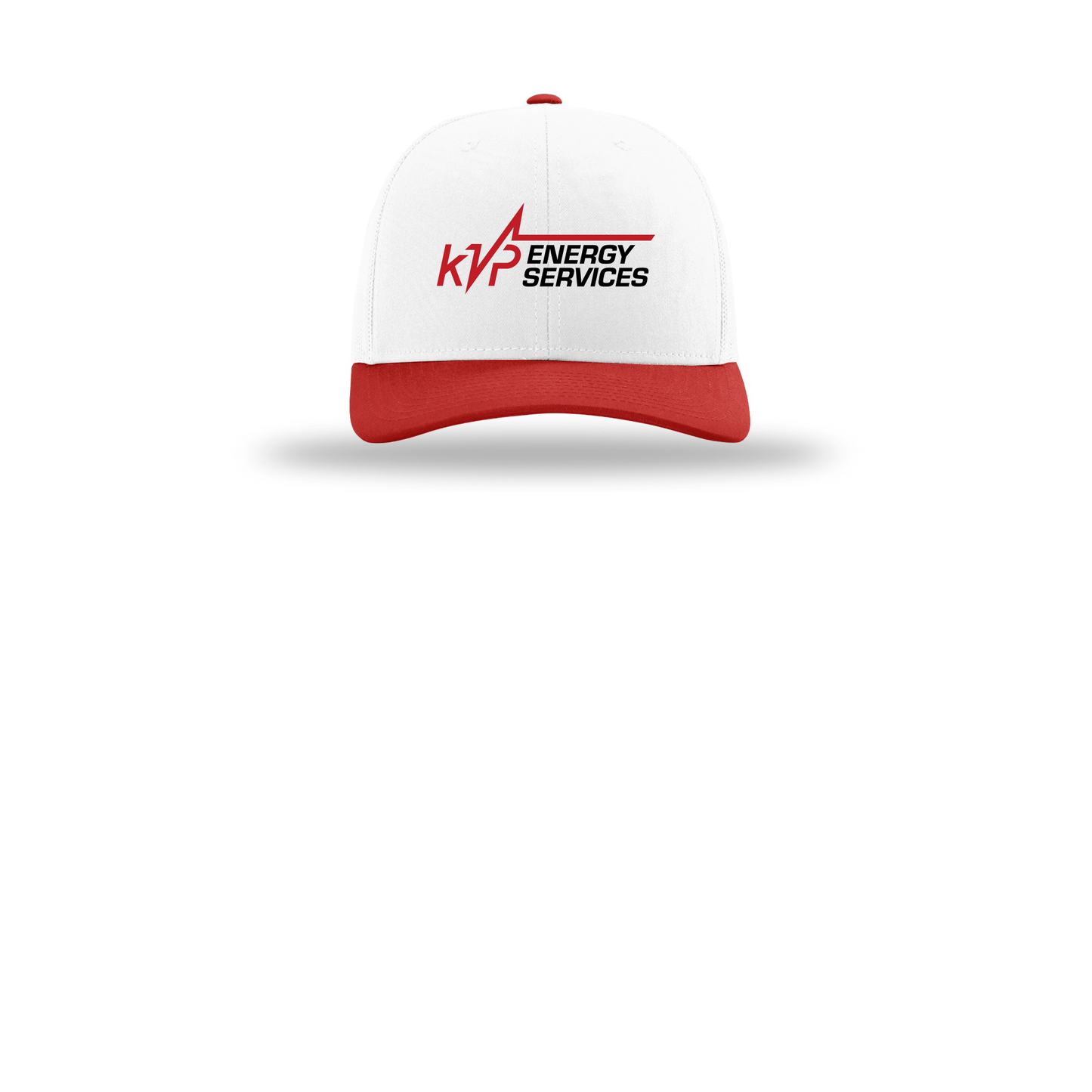 kvpenergy-richardson-trucker-cap-embroidery-capfront-R112-whitewhitered-flat-front