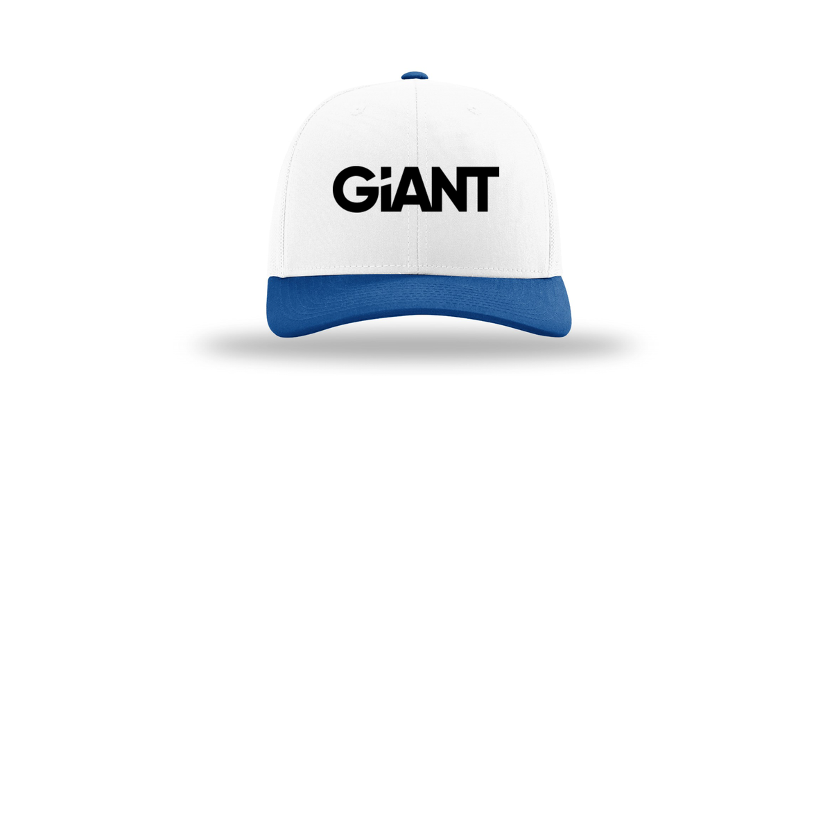 giantworldwide-richardson-trucker-cap-embroidery-capfront-R112-whitewhiteroyal-flat-front
