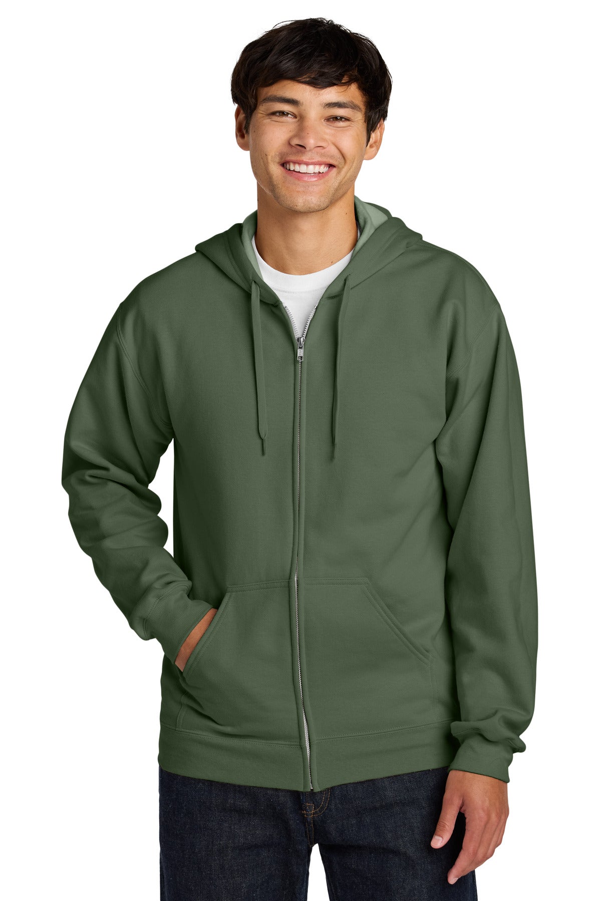 Gildan Softstyle® Midweight Fleece Full-Zip Hooded Sweatshirt SF600