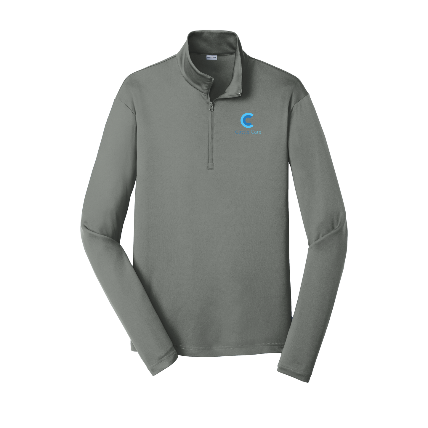 cattle-care-lightweight-quarter-zip-dtf-leftchest-ST357-greyconcrete-flat-front
