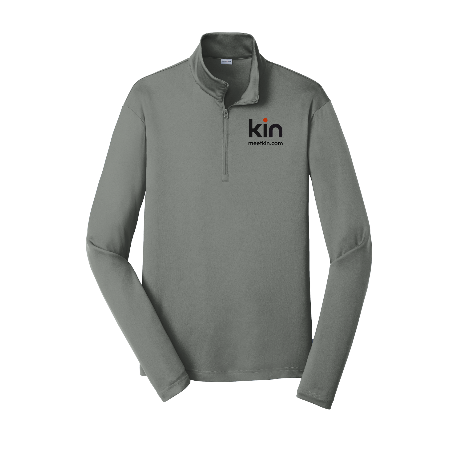 kin-lightweight-quarter-zip-dtf-leftchest-ST357-greyconcrete-flat-front