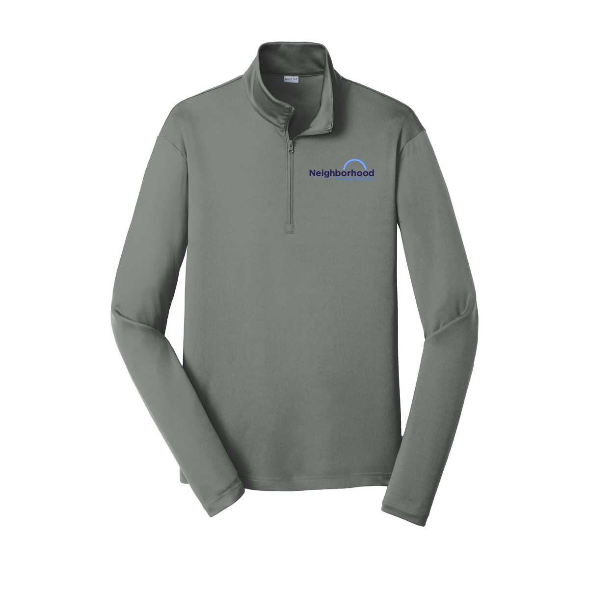 ncschools-lightweight-quarter-zip-dtf-leftchest-ST357-greyconcrete-flat-front