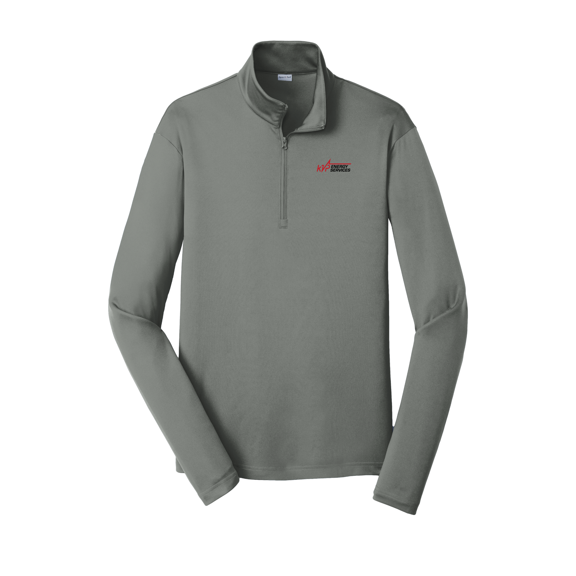 kvpenergy-lightweight-quarter-zip-dtf-leftchest-ST357-greyconcrete-flat-front
