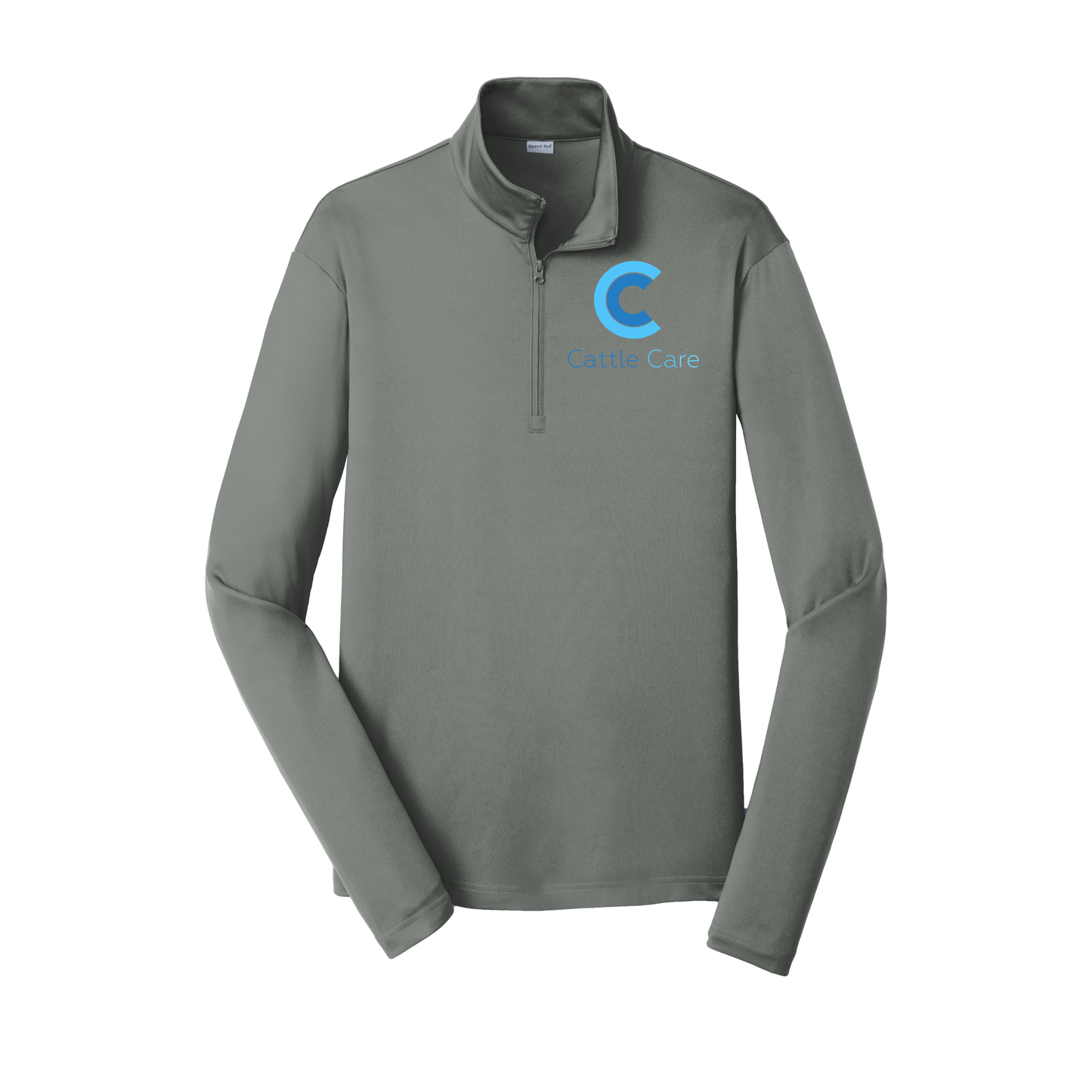 cattle-care-lightweight-quarter-zip-dtf-leftchest-ST357-greyconcrete-flat-front