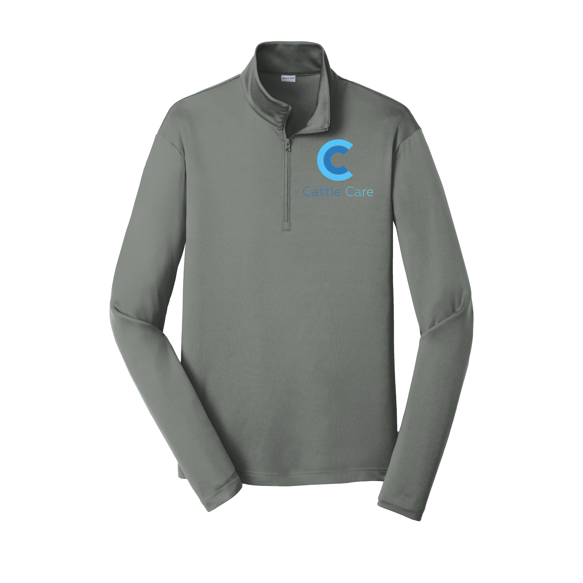 cattle-care-lightweight-quarter-zip-dtf-leftchest-ST357-greyconcrete-flat-front