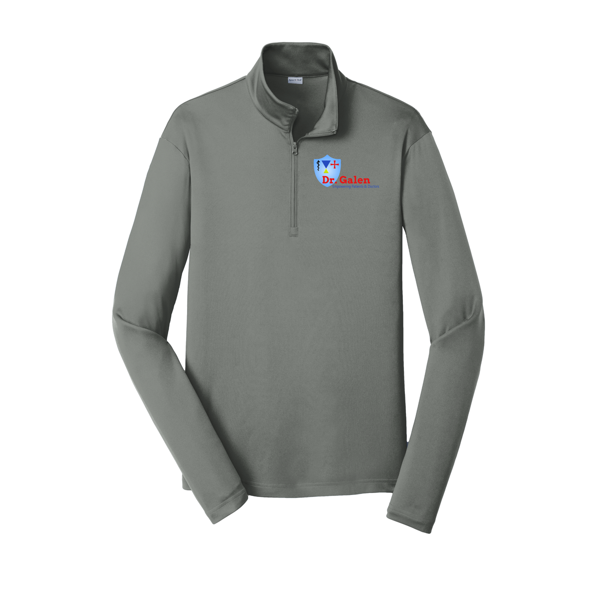 drgalen-lightweight-quarter-zip-dtf-leftchest-ST357-greyconcrete-flat-front