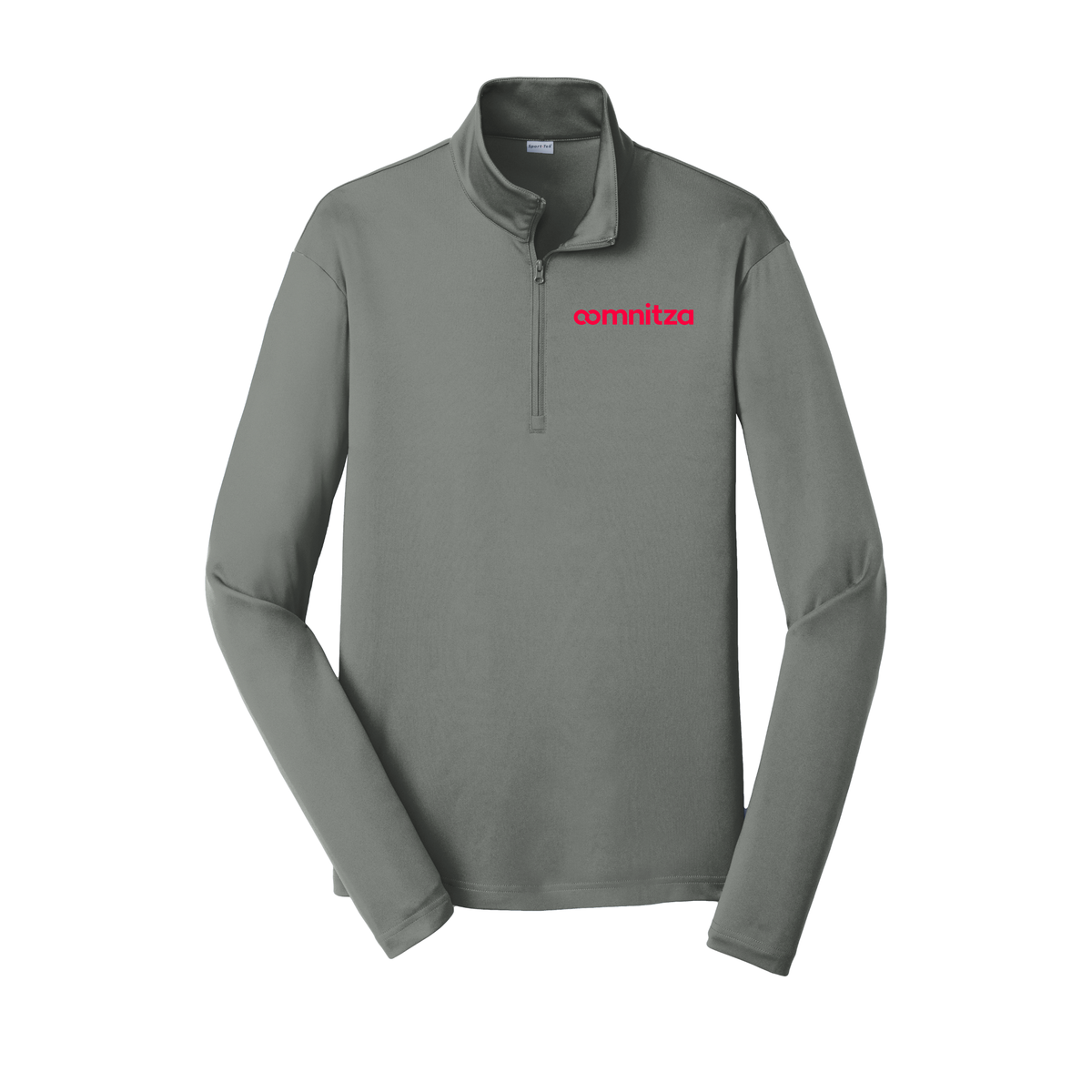 oomnitza-lightweight-quarter-zip-dtf-leftchest-ST357-greyconcrete-flat-front
