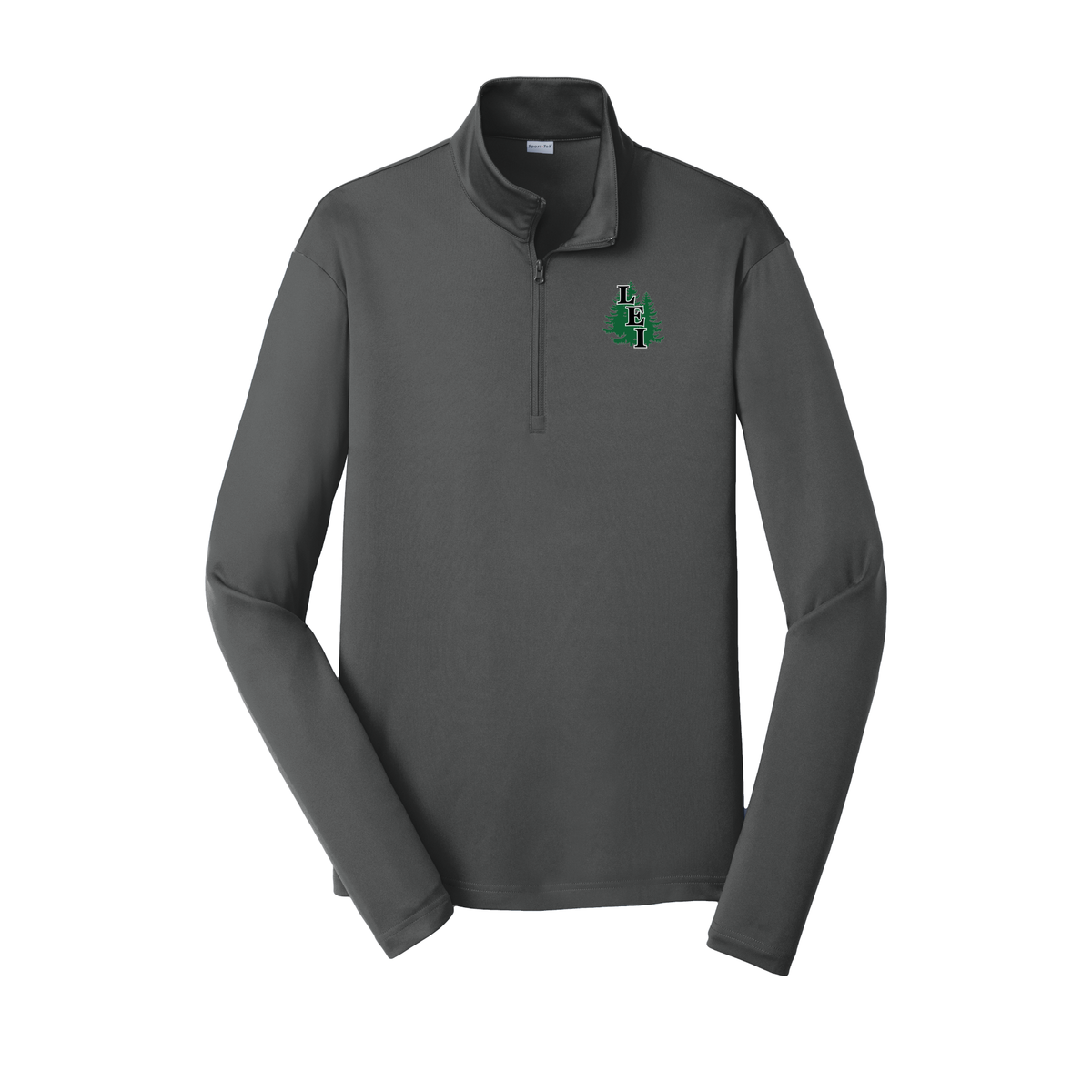 leisite-lightweight-quarter-zip-dtf-leftchest-ST357-irongrey-flat-front