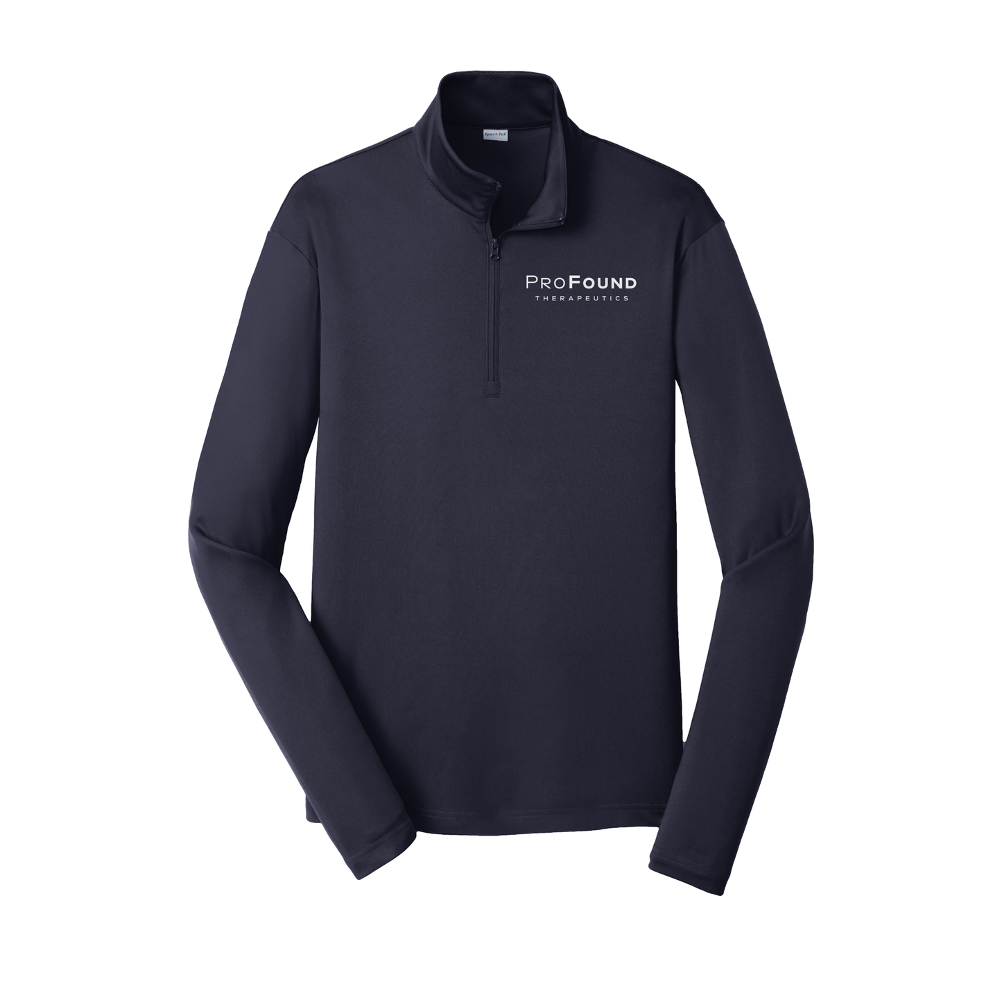 profoundtx-lightweight-quarter-zip-dtf-leftchest-ST357-truenavy-flat-front