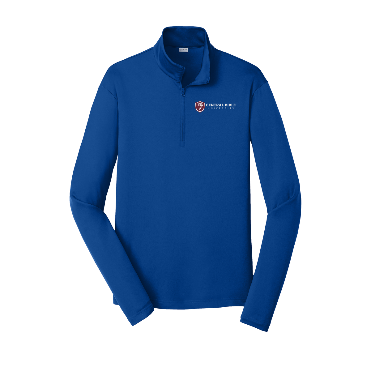 centralbible-lightweight-quarter-zip-dtf-leftchest-ST357-trueroyal-flat-front