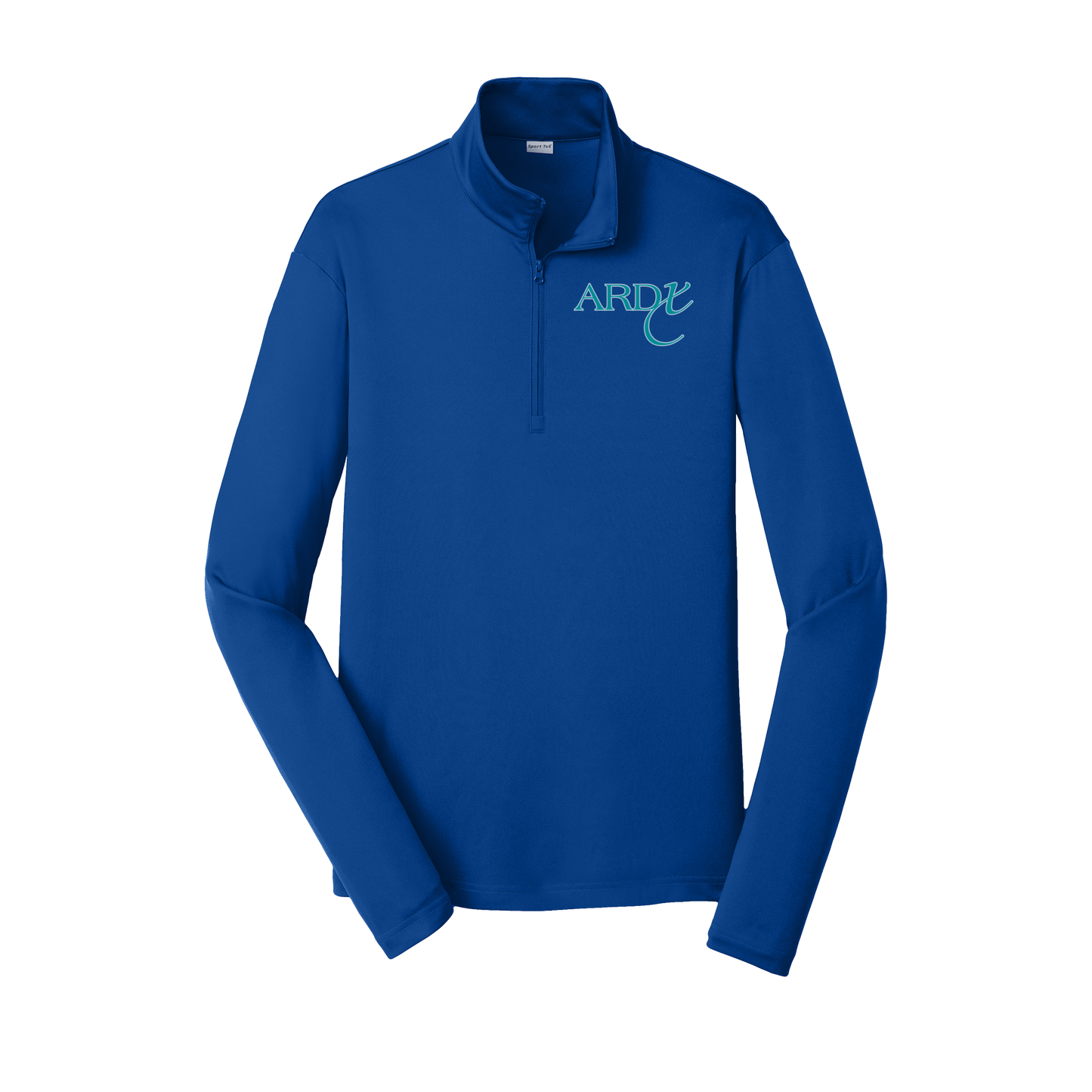 ardx-lightweight-quarter-zip-dtf-leftchest-ST357-trueroyal-flat-front