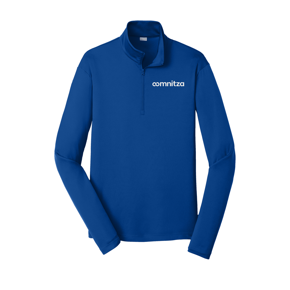oomnitza-lightweight-quarter-zip-dtf-leftchest-ST357-trueroyal-flat-front