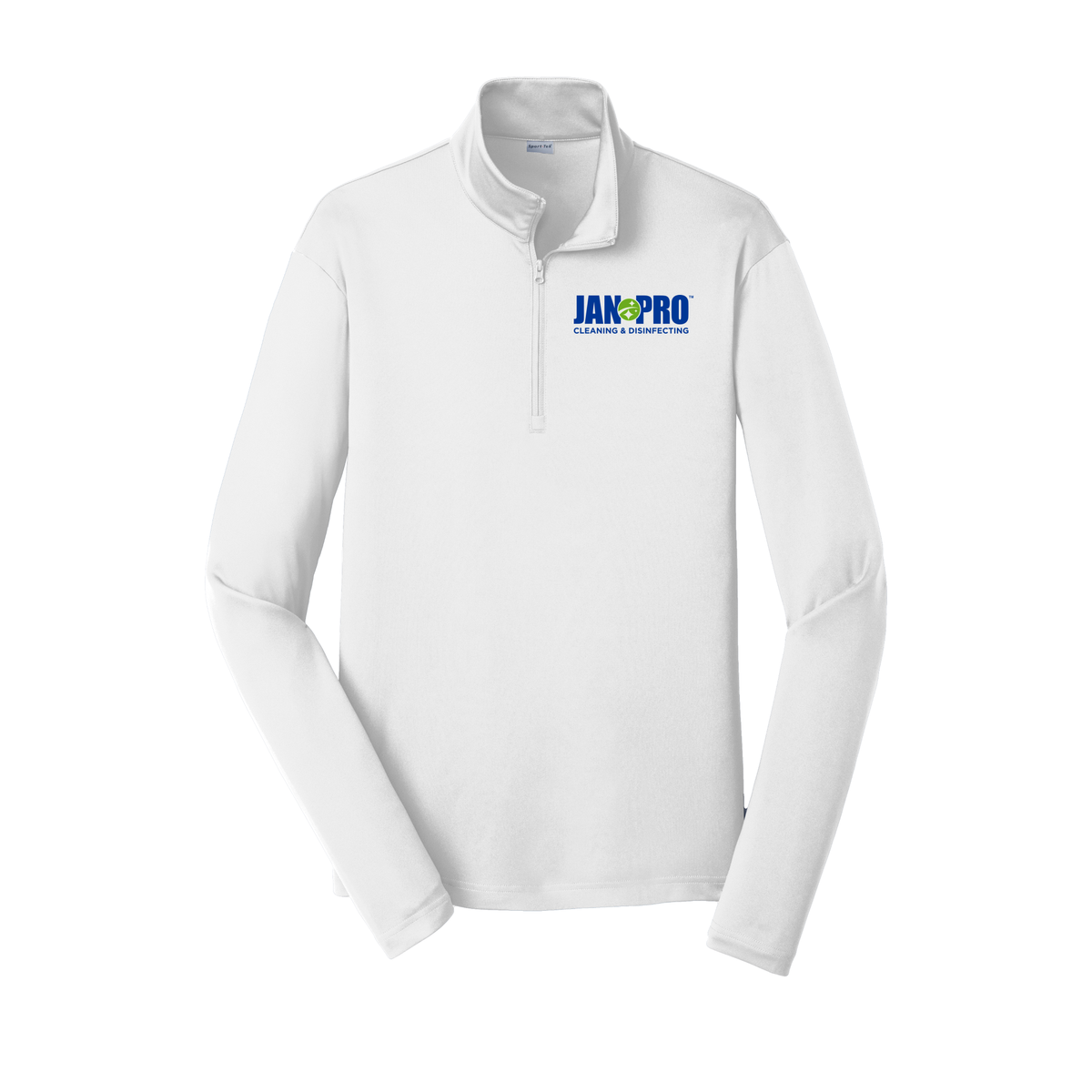 jan-pro-lightweight-quarter-zip-dtf-leftchest-ST357-white-flat-front