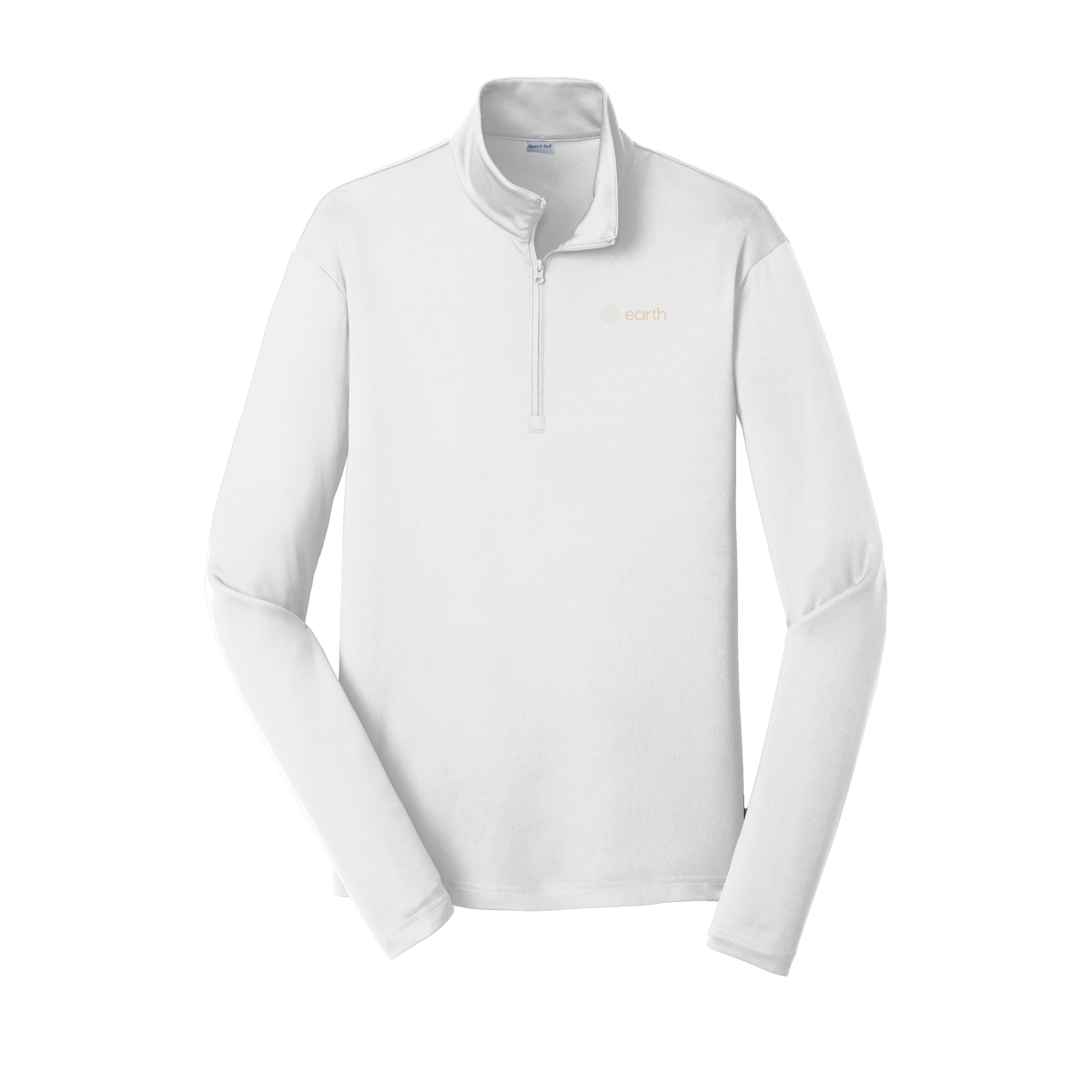 earthfuneral-lightweight-quarter-zip-dtf-leftchest-ST357-white-flat-front