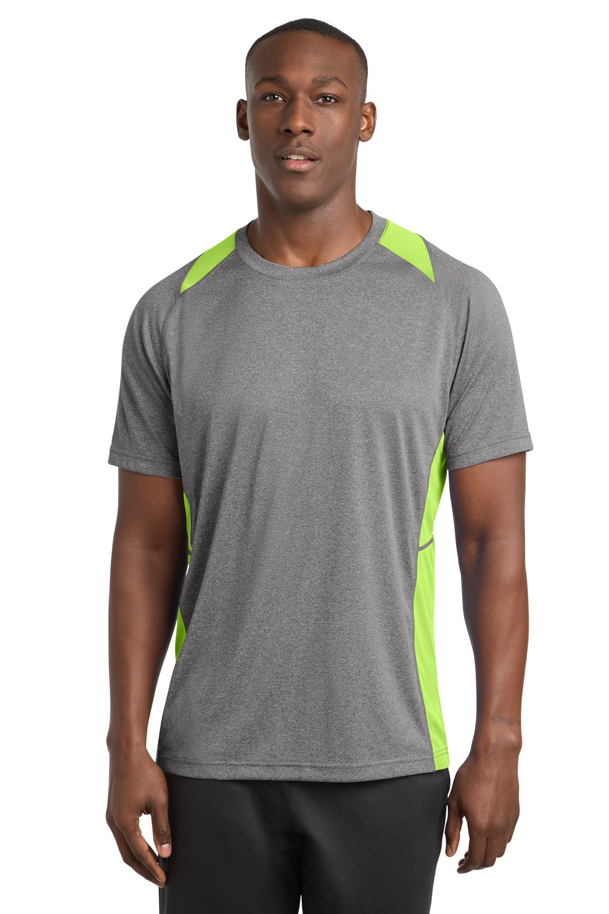 Sport-Tek® Heather Colorblock Contender™ Tee. ST361