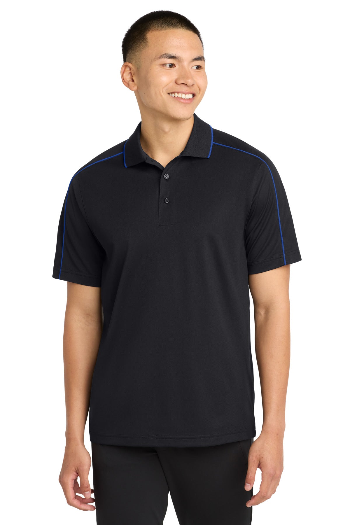 Sport-Tek® Micropique Sport-Wick® Piped Polo. ST653
