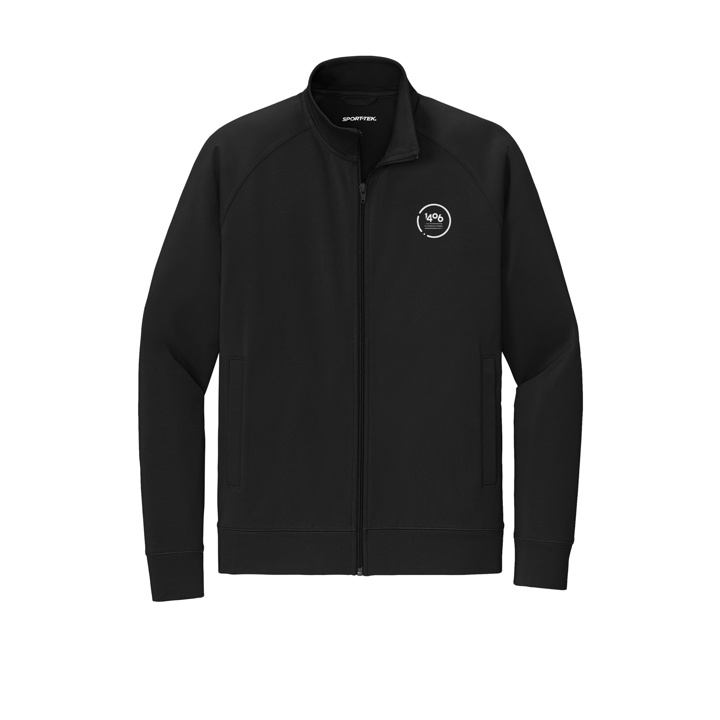 1406consulting-sport-tek-mens-cadet-jacket-embroidery-leftchest-ST857-black-flat-front