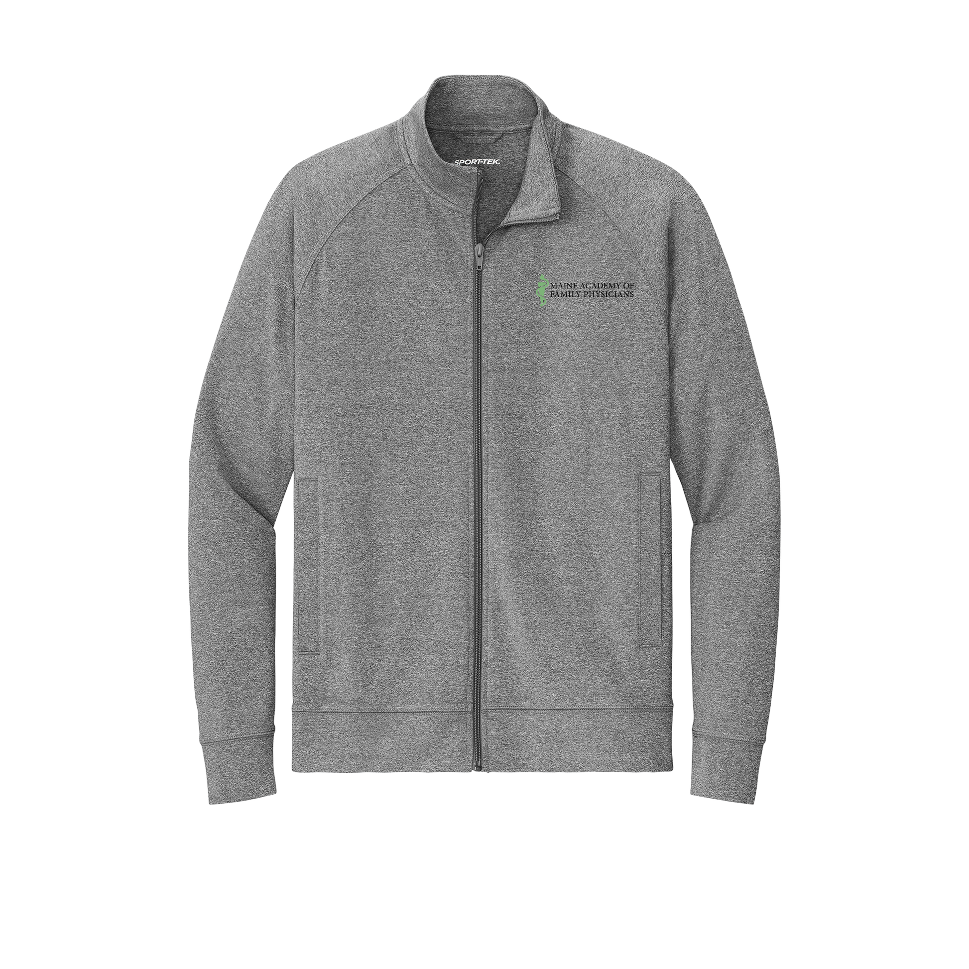 maineafp-sport-tek-mens-cadet-jacket-embroidery-leftchest-ST857-charcoalgreyheather-flat-front