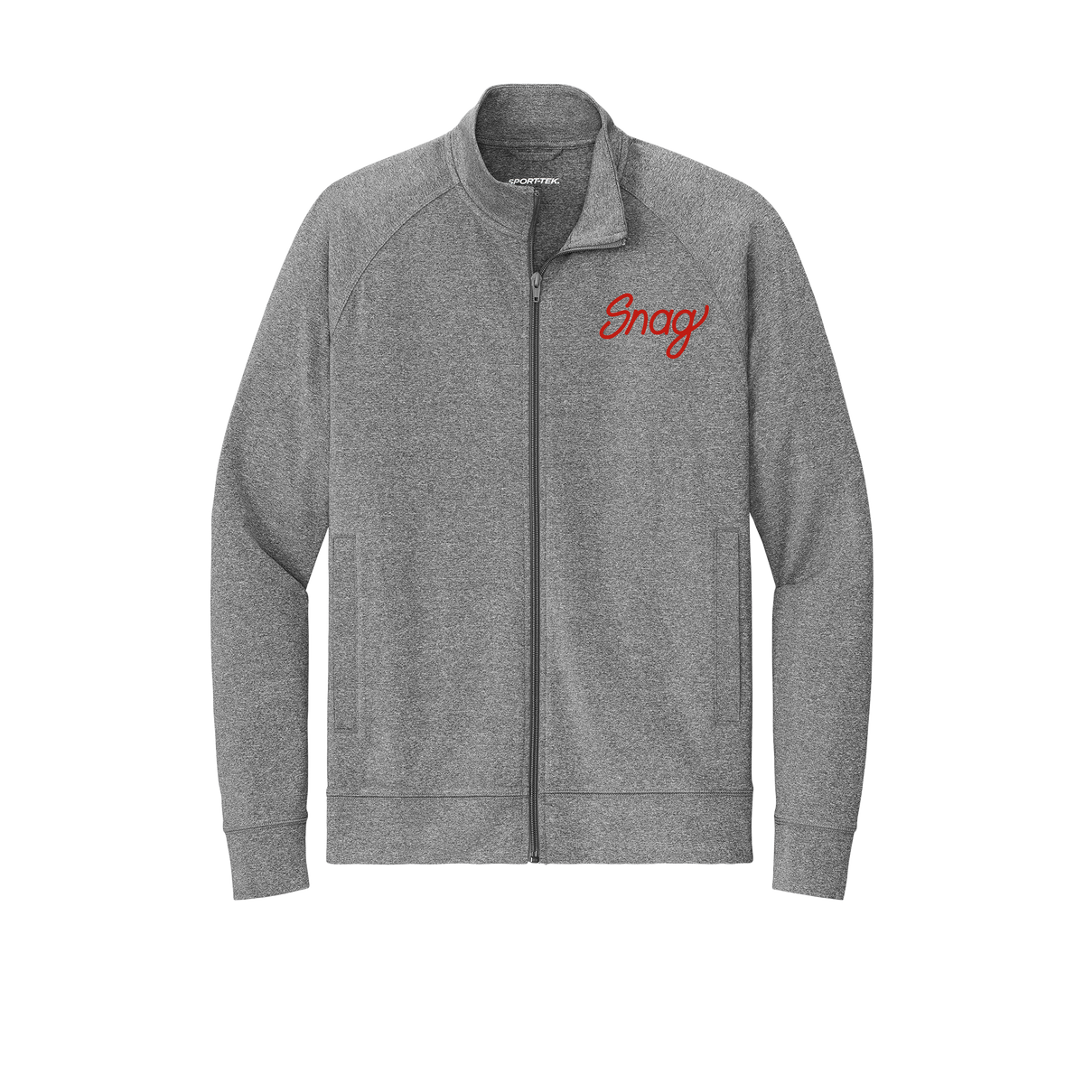 snagdelivery-sport-tek-mens-cadet-jacket-embroidery-leftchest-ST857-charcoalgreyheather-flat-front