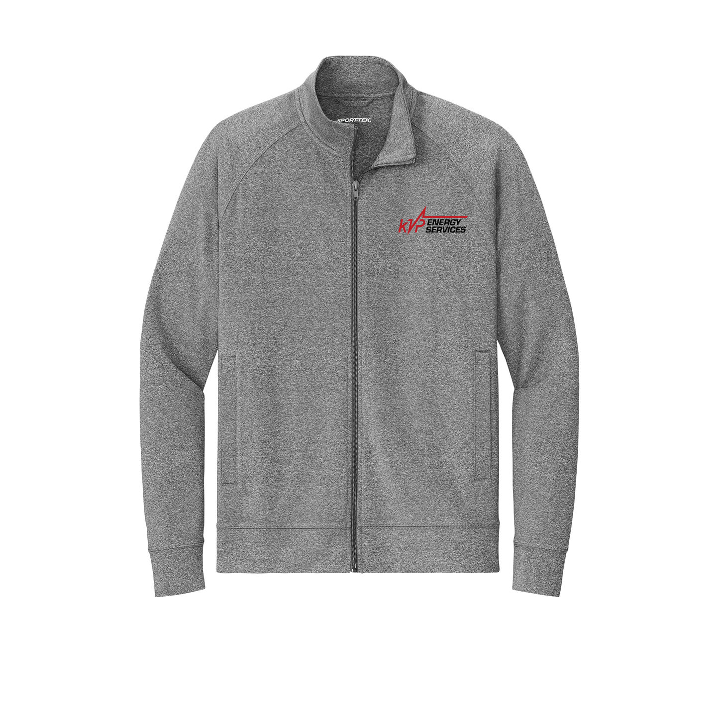 kvpenergy-sport-tek-mens-cadet-jacket-embroidery-leftchest-ST857-charcoalgreyheather-flat-front