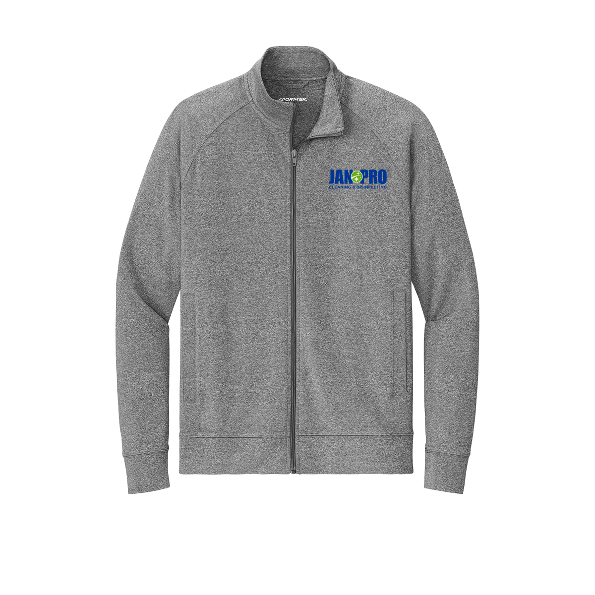 jan-pro-sport-tek-mens-cadet-jacket-embroidery-leftchest-ST857-charcoalgreyheather-flat-front