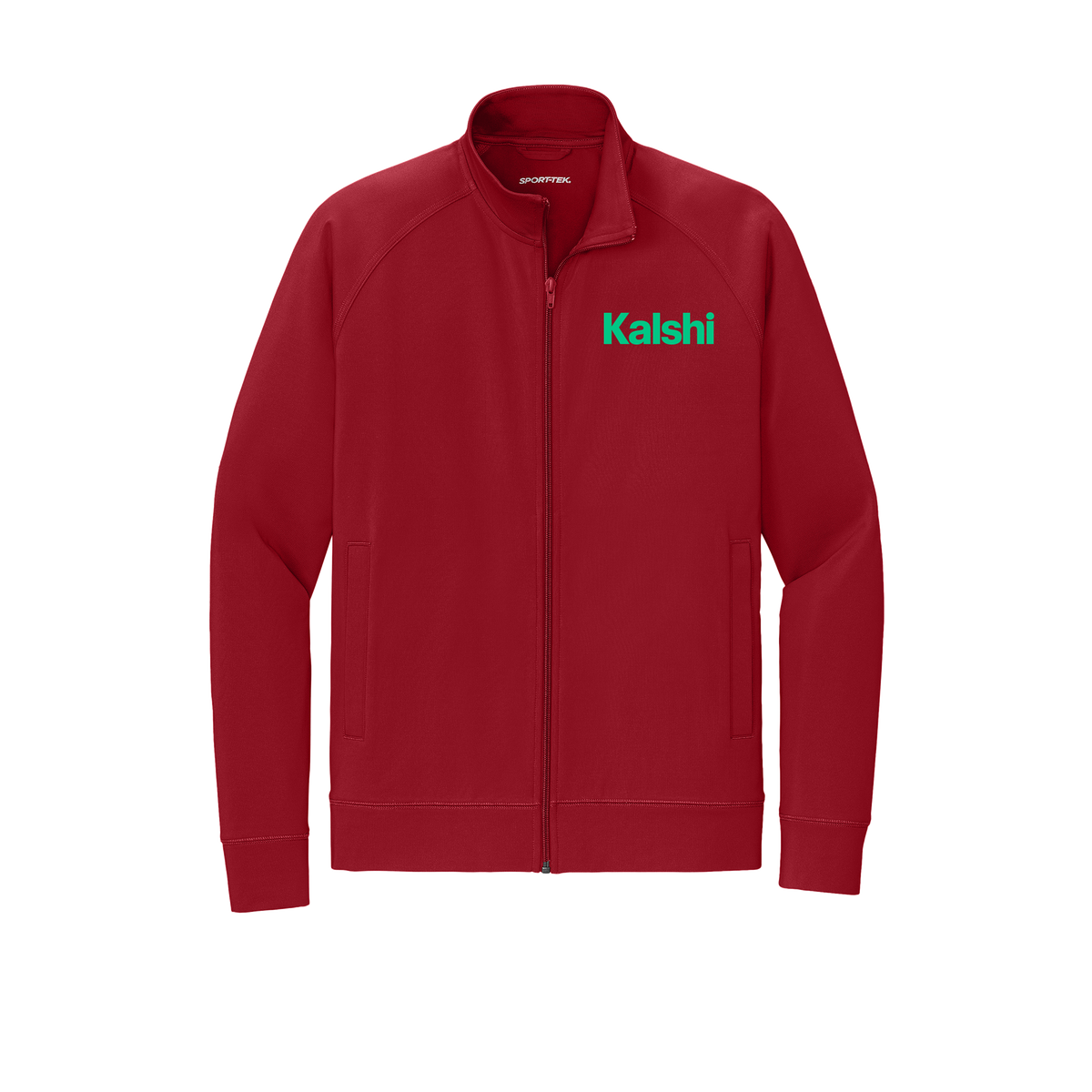 kalshi-sport-tek-mens-cadet-jacket-embroidery-leftchest-ST857-deepred-flat-front